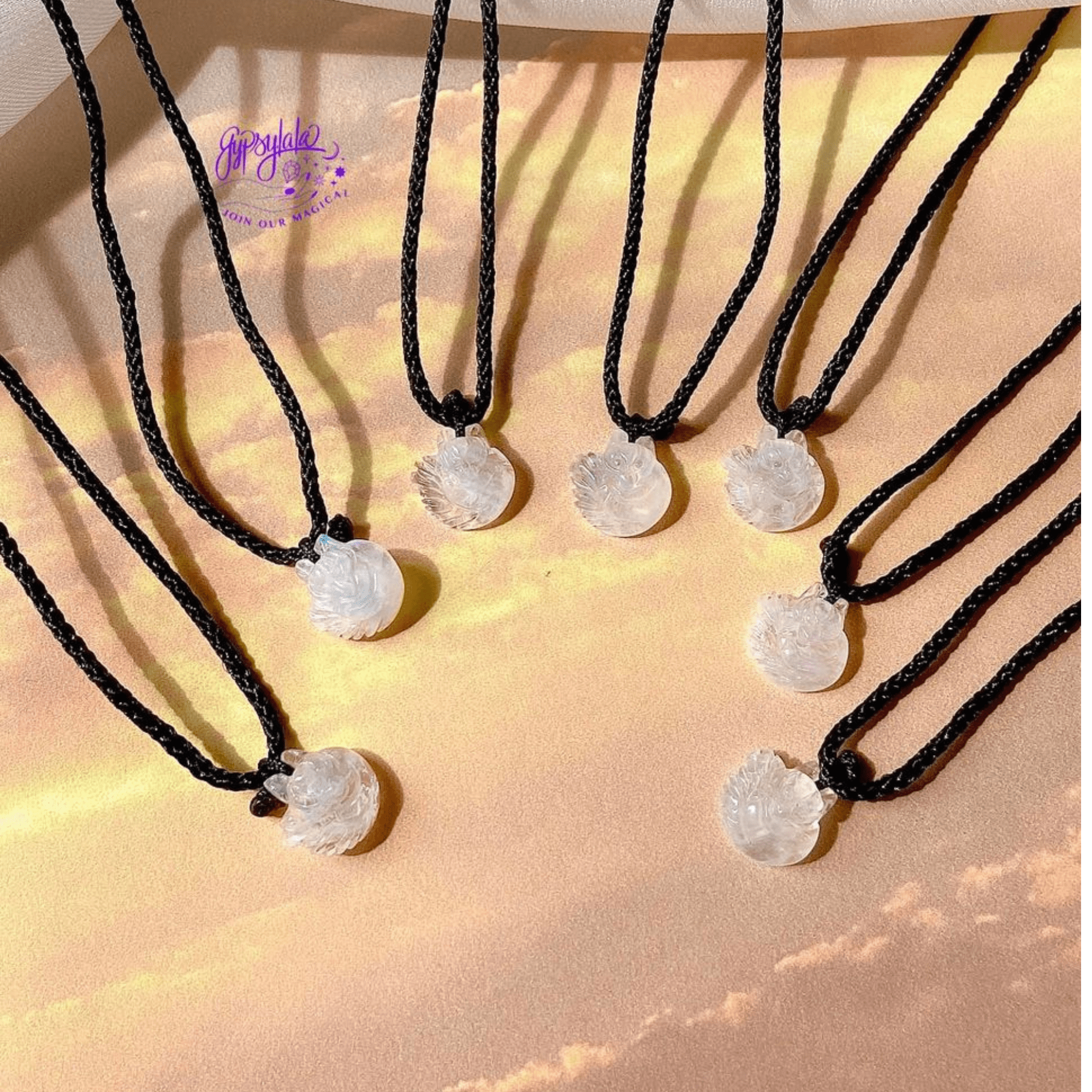 Dây Chuyền Hồ Ly Đá Ánh Trăng Moonstone