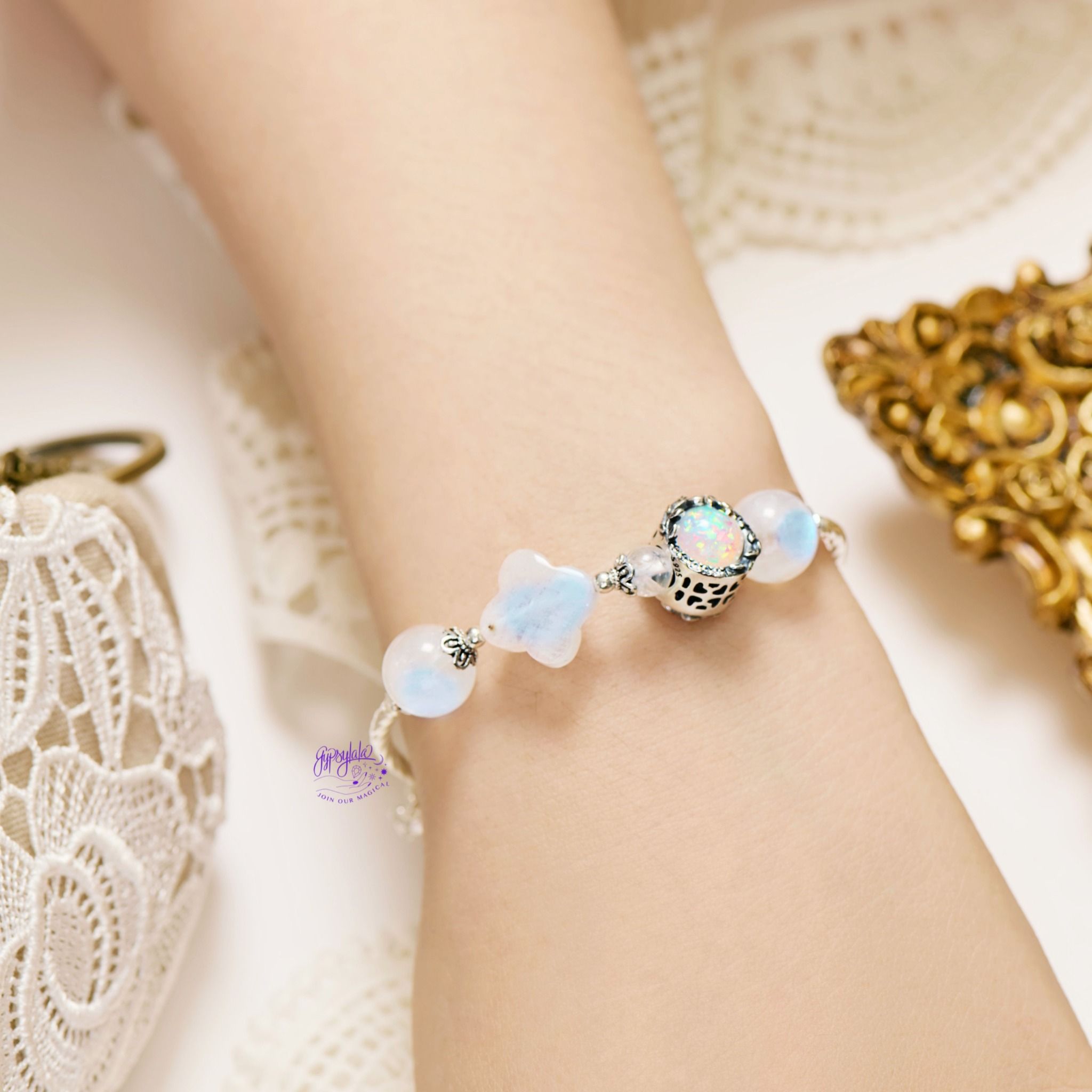 Vòng Tay Thiết Kế Nữ Moonstone Reflections 315 SP007773 Gypsy.lala