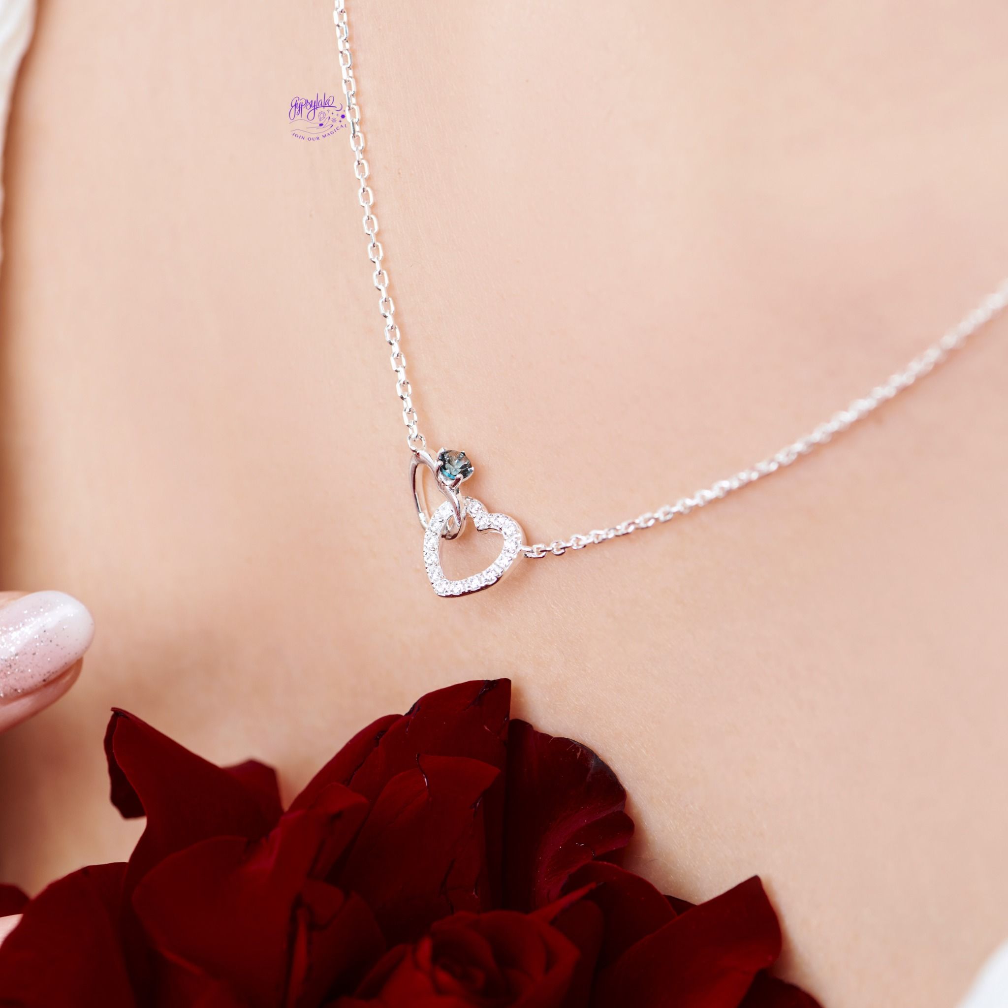 Dây chuyền Self Love Blue Topaz Silver