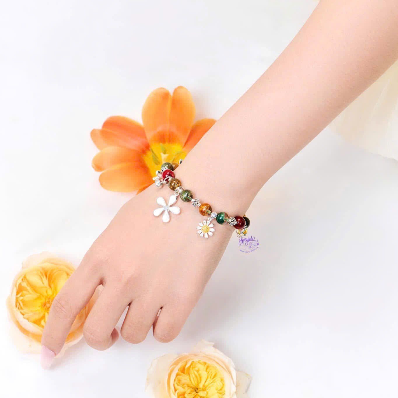 Vòng Tay Thiết Kế Wellness Symphony Ưu Linh Ngũ Sắc SP008064 Gypsylala