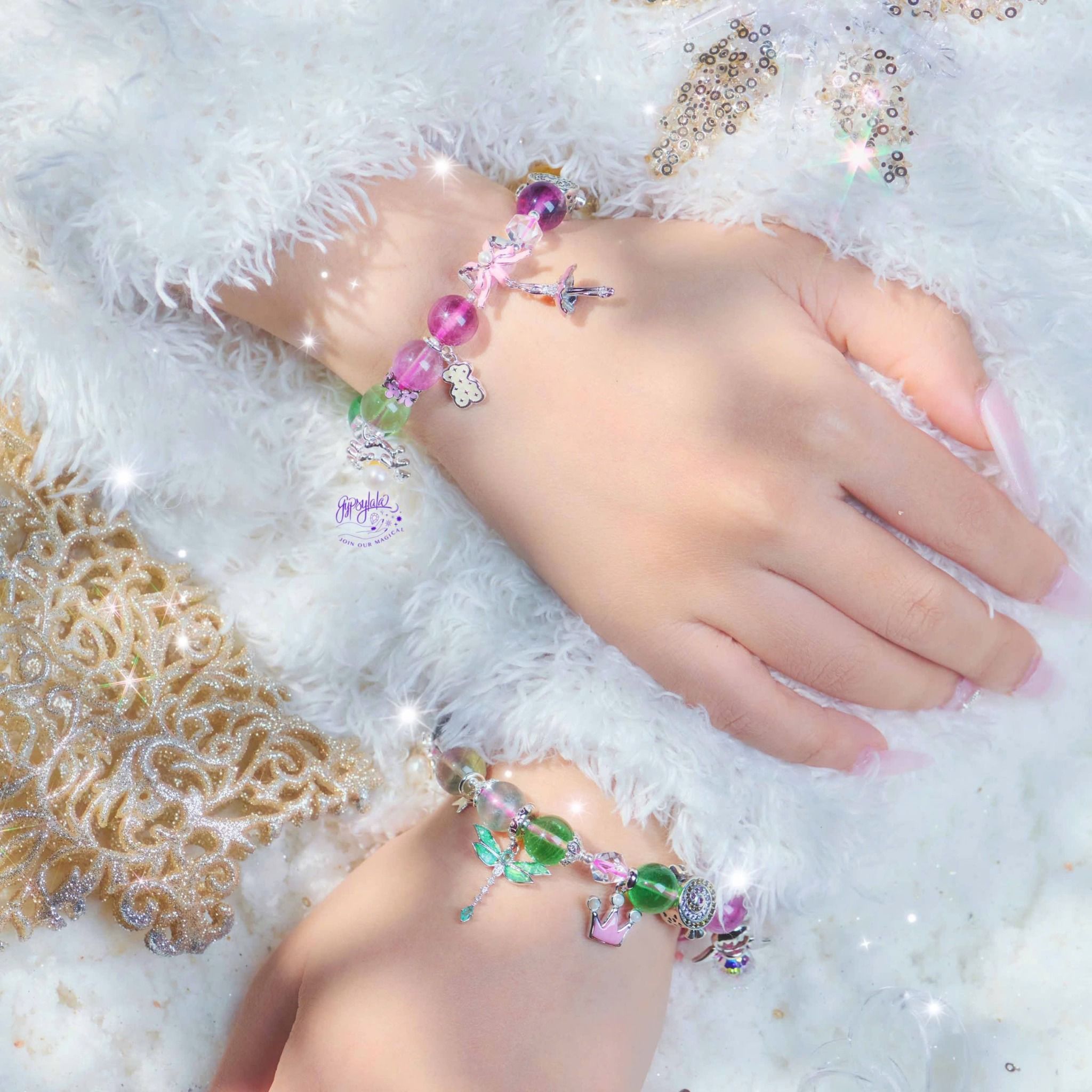 Vòng Tay Thiết Kế Peaceful Oasis 349 Đá Tourmaline SP007877 Gypsy.lala