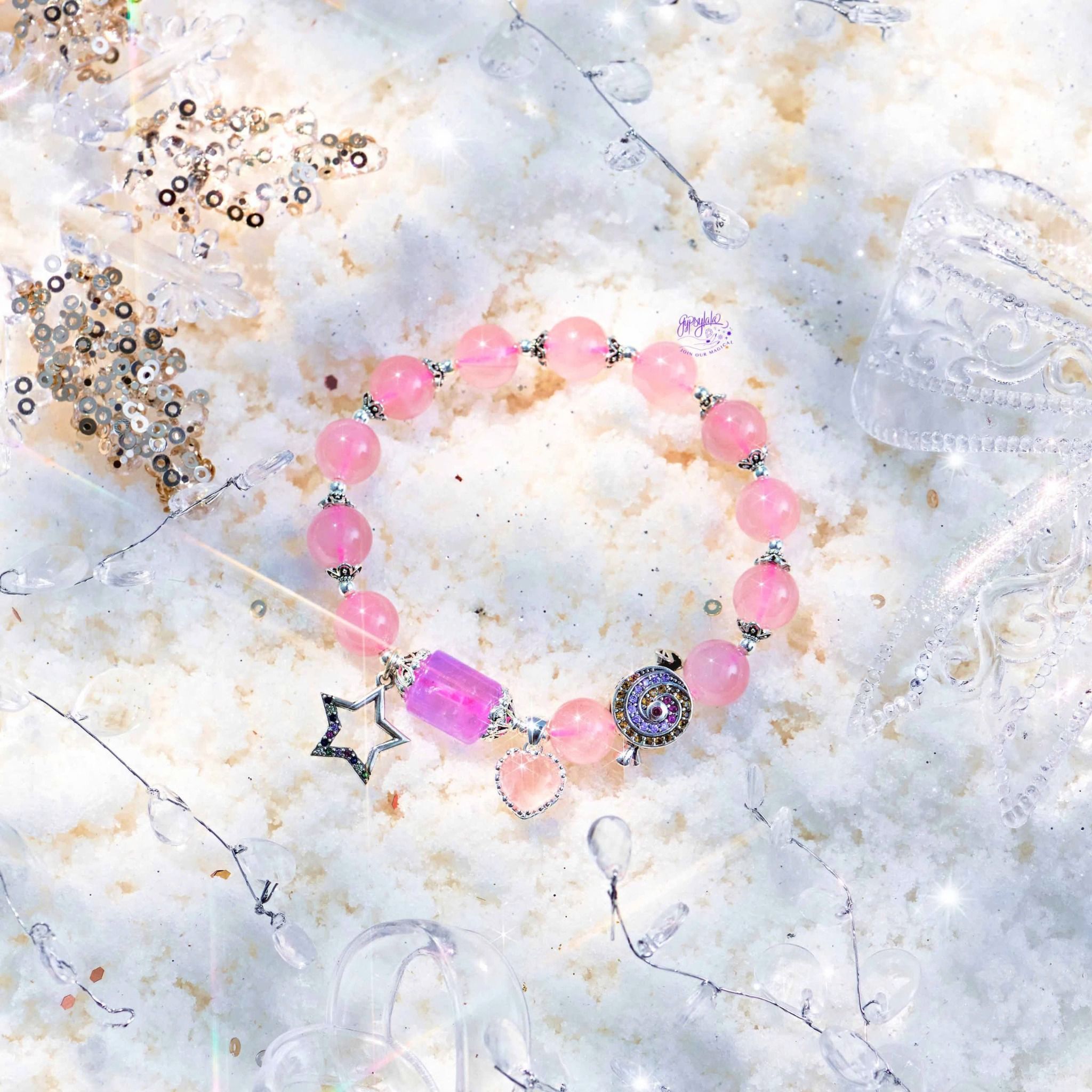 Vòng Tay Thiết Kế Pink Delight 353 Đá TA Hồng SP007881 Gypsy.lala