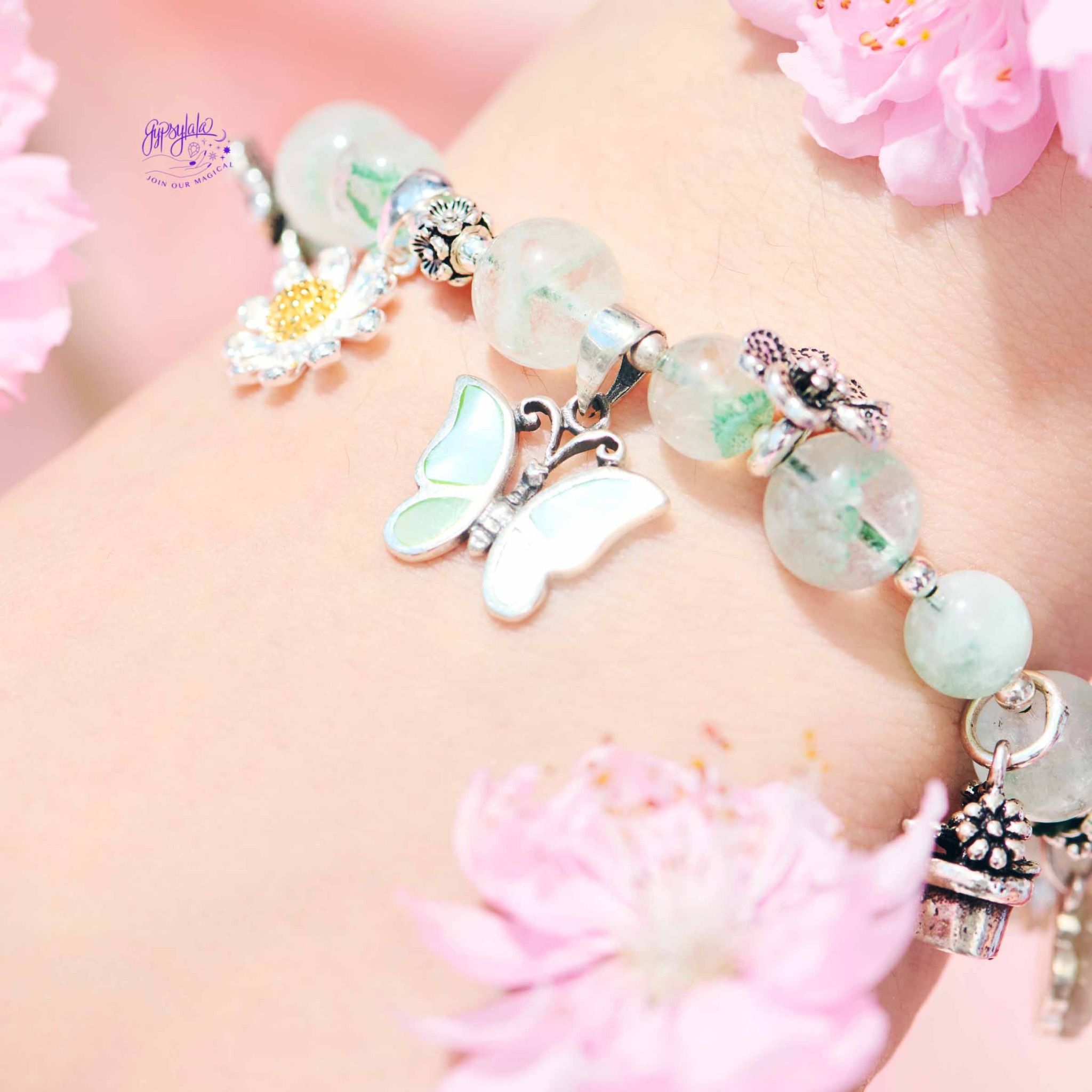 Vòng Tay Thiết Kế Harmony Hues 370 Đá Ưu Linh Xanh SP007912 Gypsy.lala