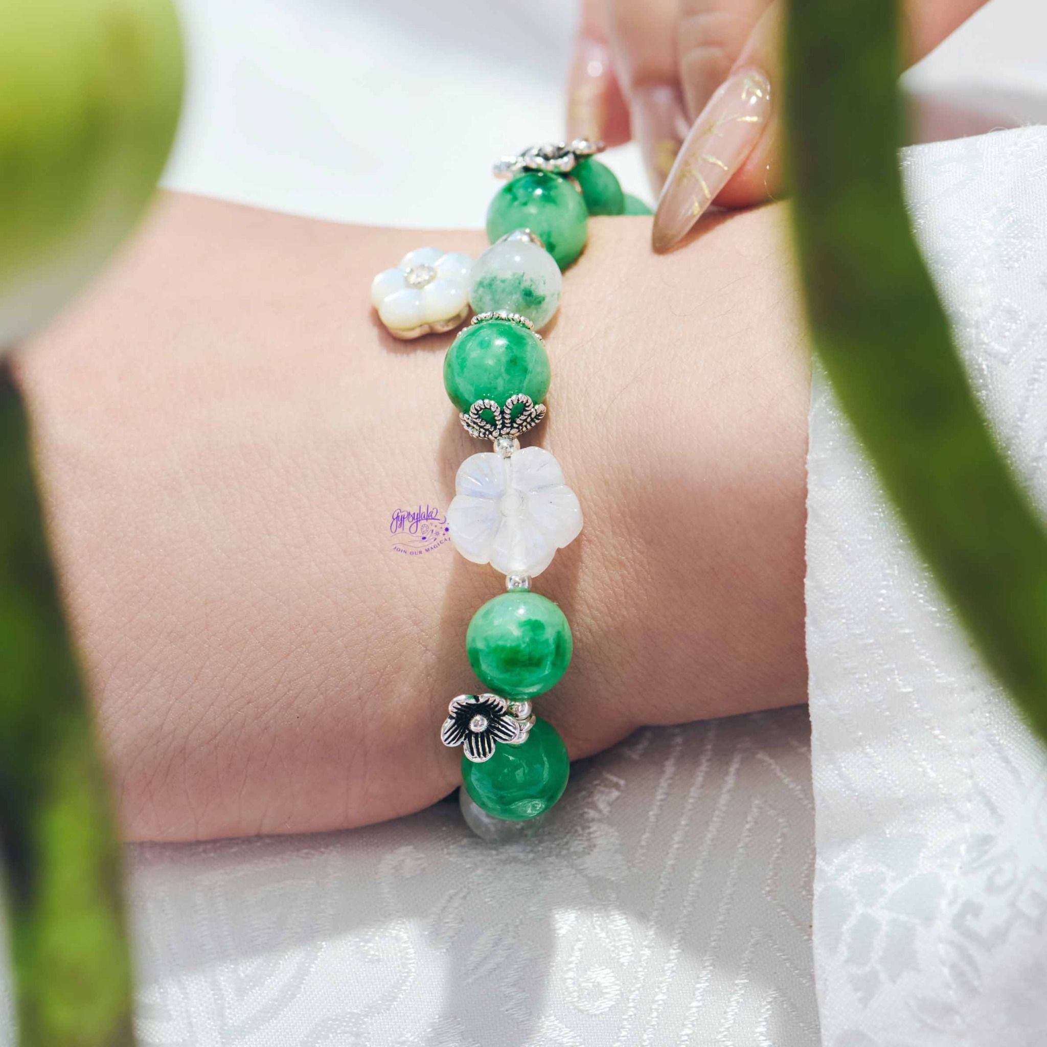 Vòng Tay Thiết Kế Forest Fantasy 373 Ngọc Cẩm Thạch SP007915 Gypsy.lala