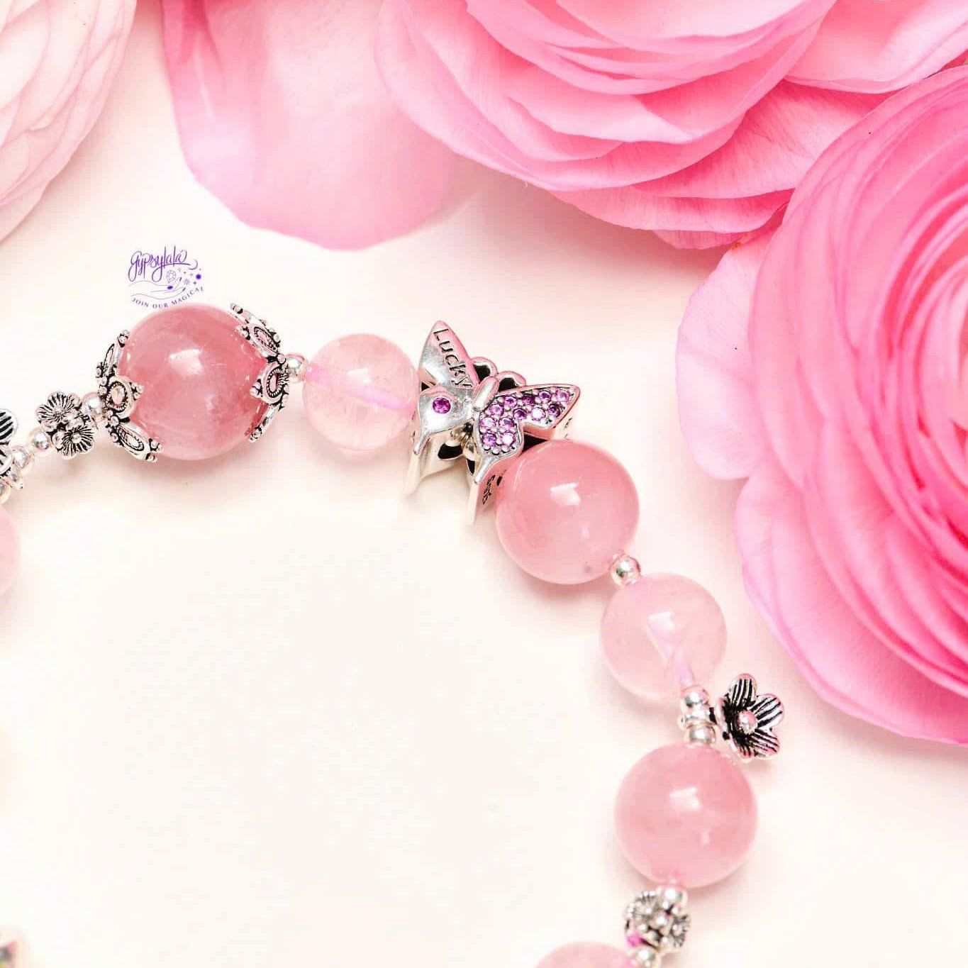 Vòng Tay Thiết Kế Loving Bliss Thạch Anh Hồng SP008066 Gypsylala