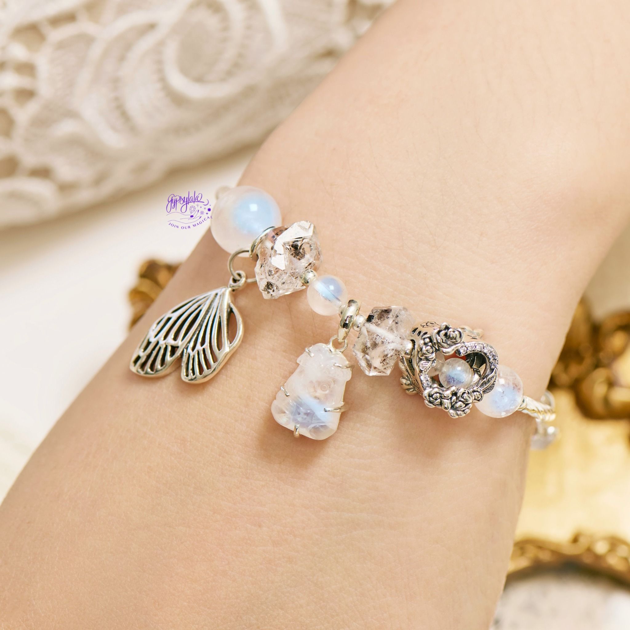 Vòng Tay Thiết Kế Nữ Moonstone Reflections 315 SP007773 Gypsy.lala