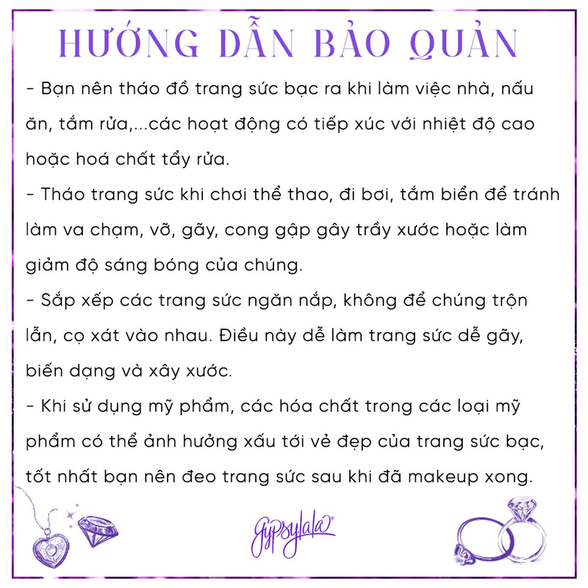 Vòng Tay Thiết Kế Nữ Peaceful Paradise 306 Đá Ưu Linh Ngũ Sắc SP007764 Gypsy.lala