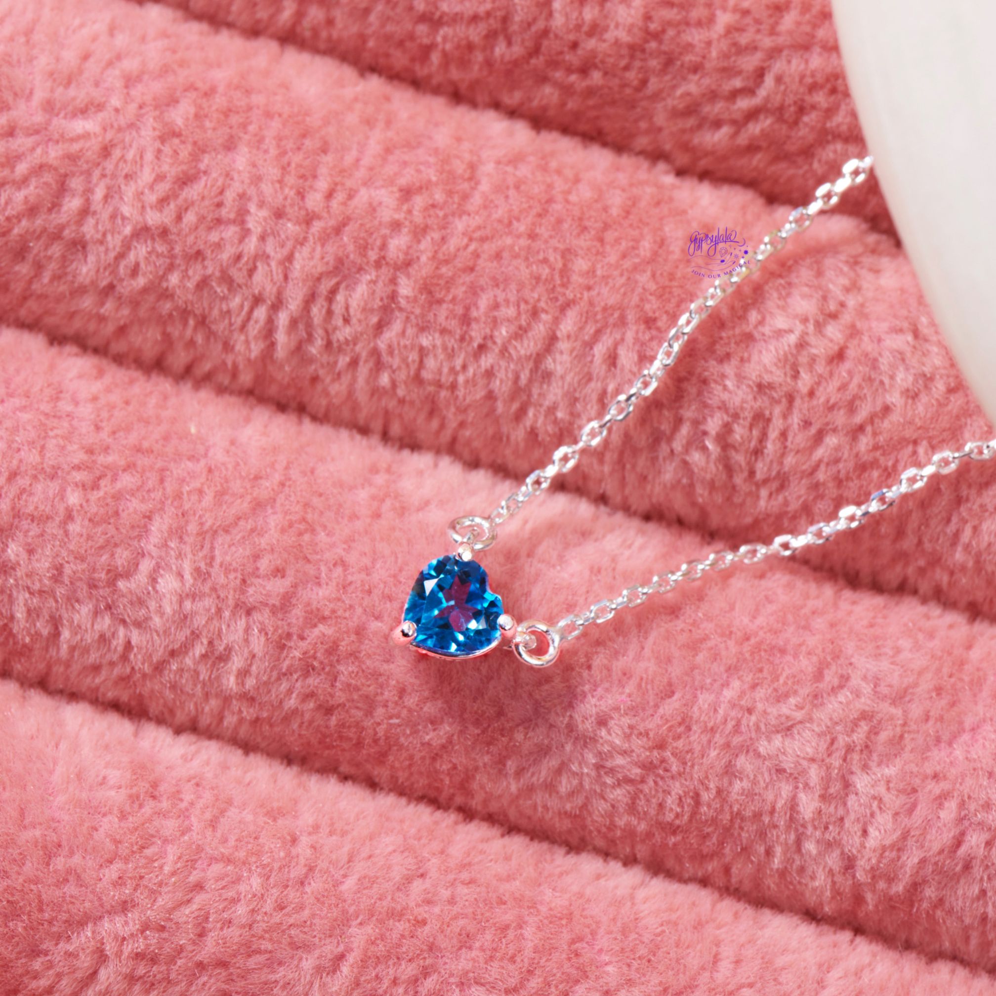 Dây Chuyền Bạc Đá Thiên Nhiên Sweet Valentine