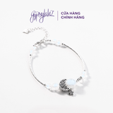  Lắc Tay Đá Ánh Trăng Moonstone Charm Trăng Khuyết 