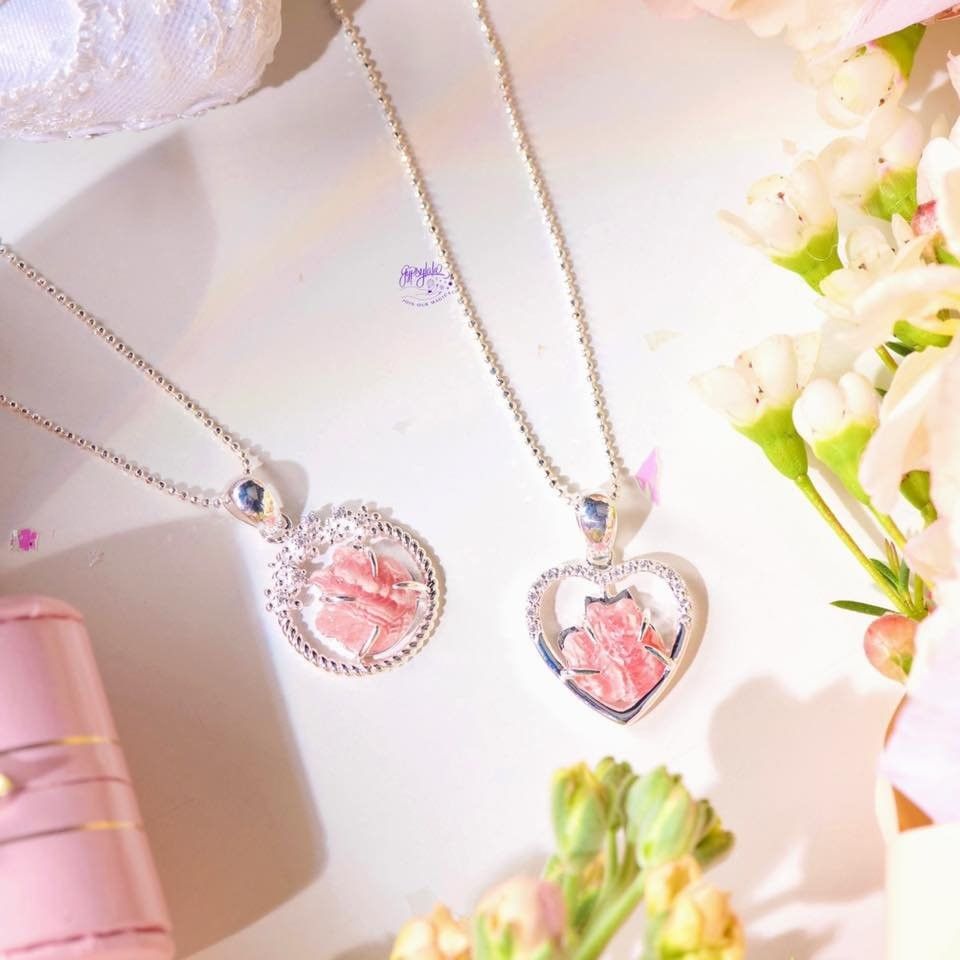 Mặt Dây Chuyền Hồ ly Bọc Bạc Unconditional Love Đào Hoa