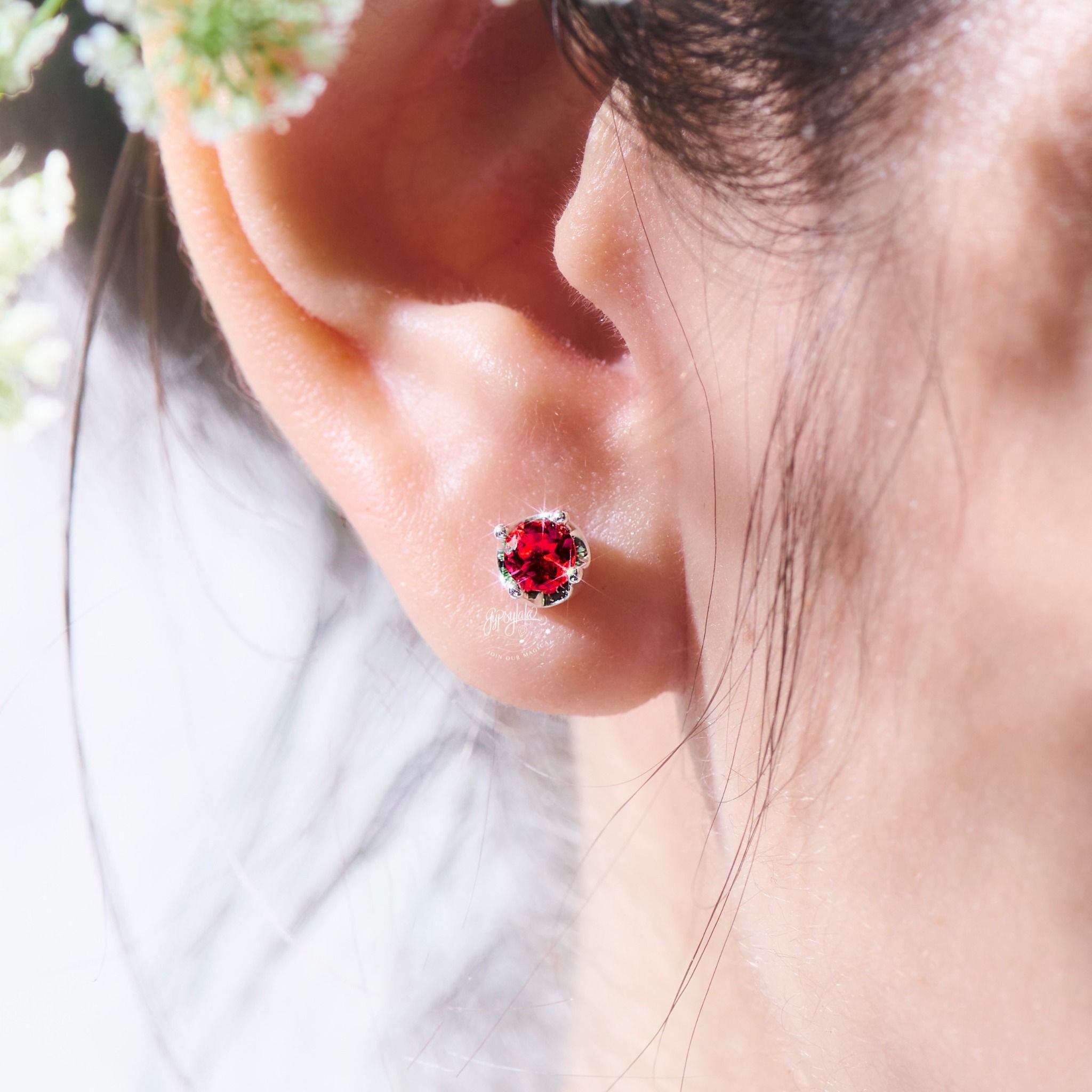 Trang Sức SETF14 Đá Garnet SP007365 SP003318 Gypsy.lala