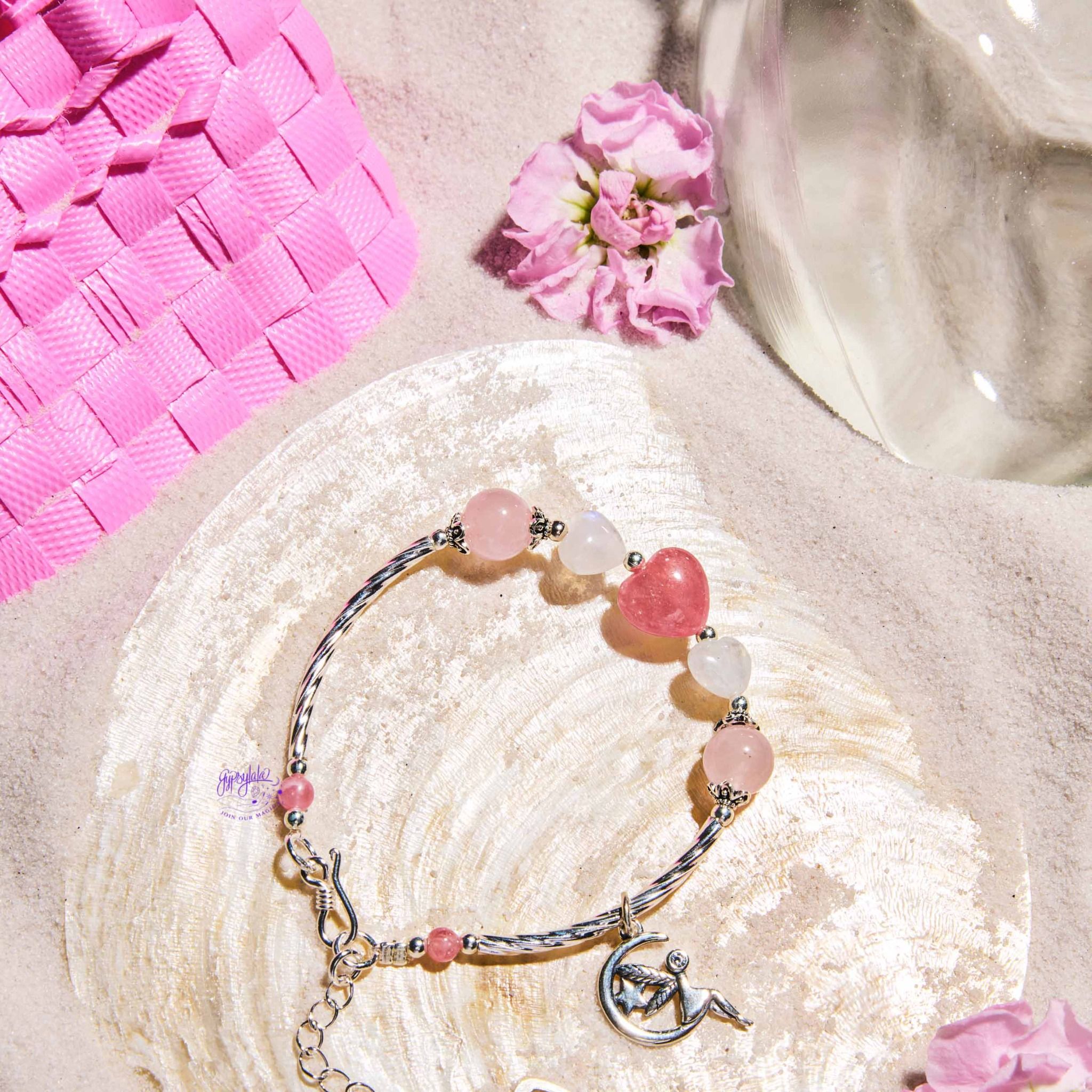 Vòng Tay Thiết Kế Nữ Đào Hoa Pink Reverie 236 SP007341 Gypsy.lala