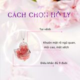  Mặt Dây Chuyền Hồ Ly Hình Trăng Đá Đào Hoa 