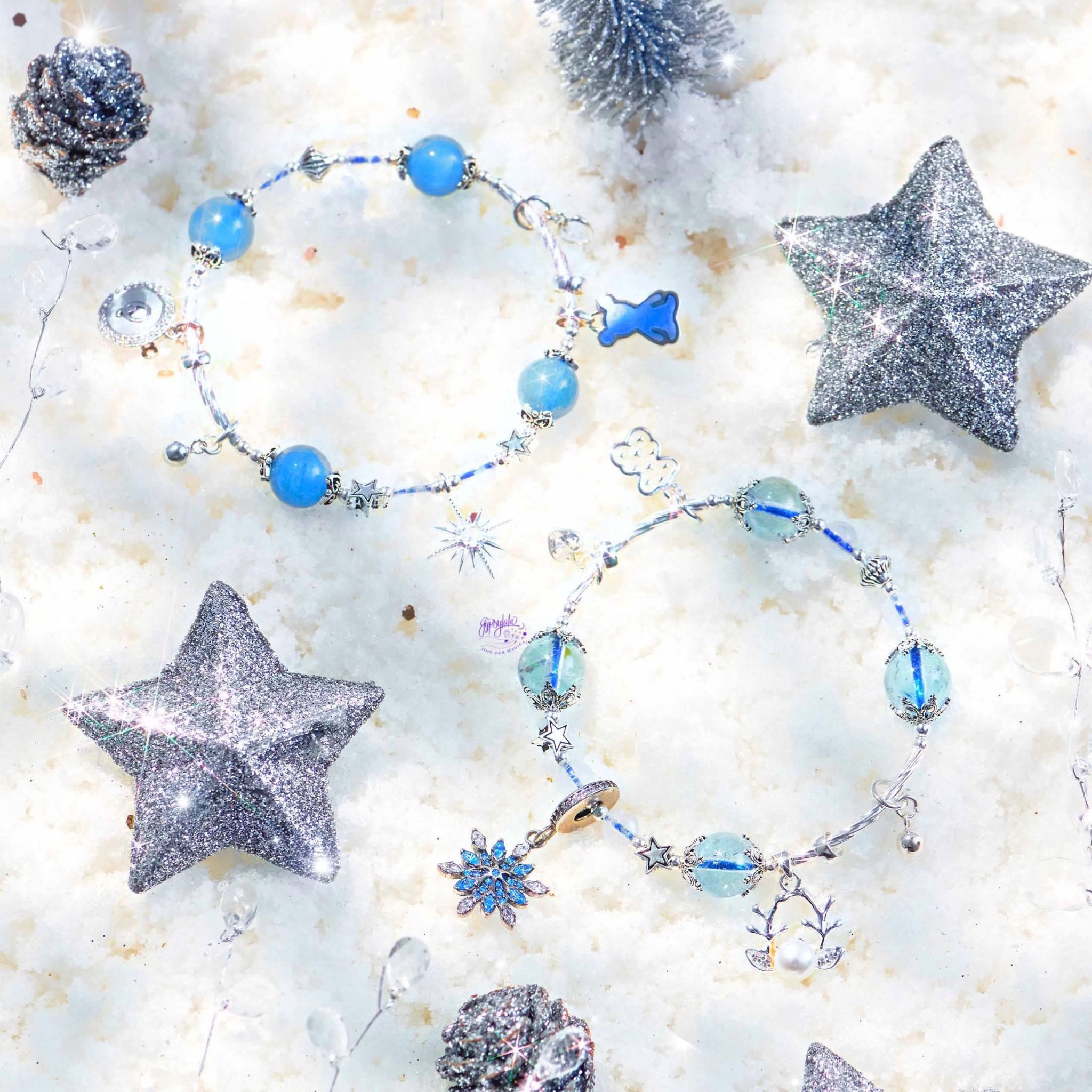 Vòng Tay Thiết Kế Soothing Solace 343 Đá Aquamarine, Ánh Trăng SP007871 Gypsy.lala