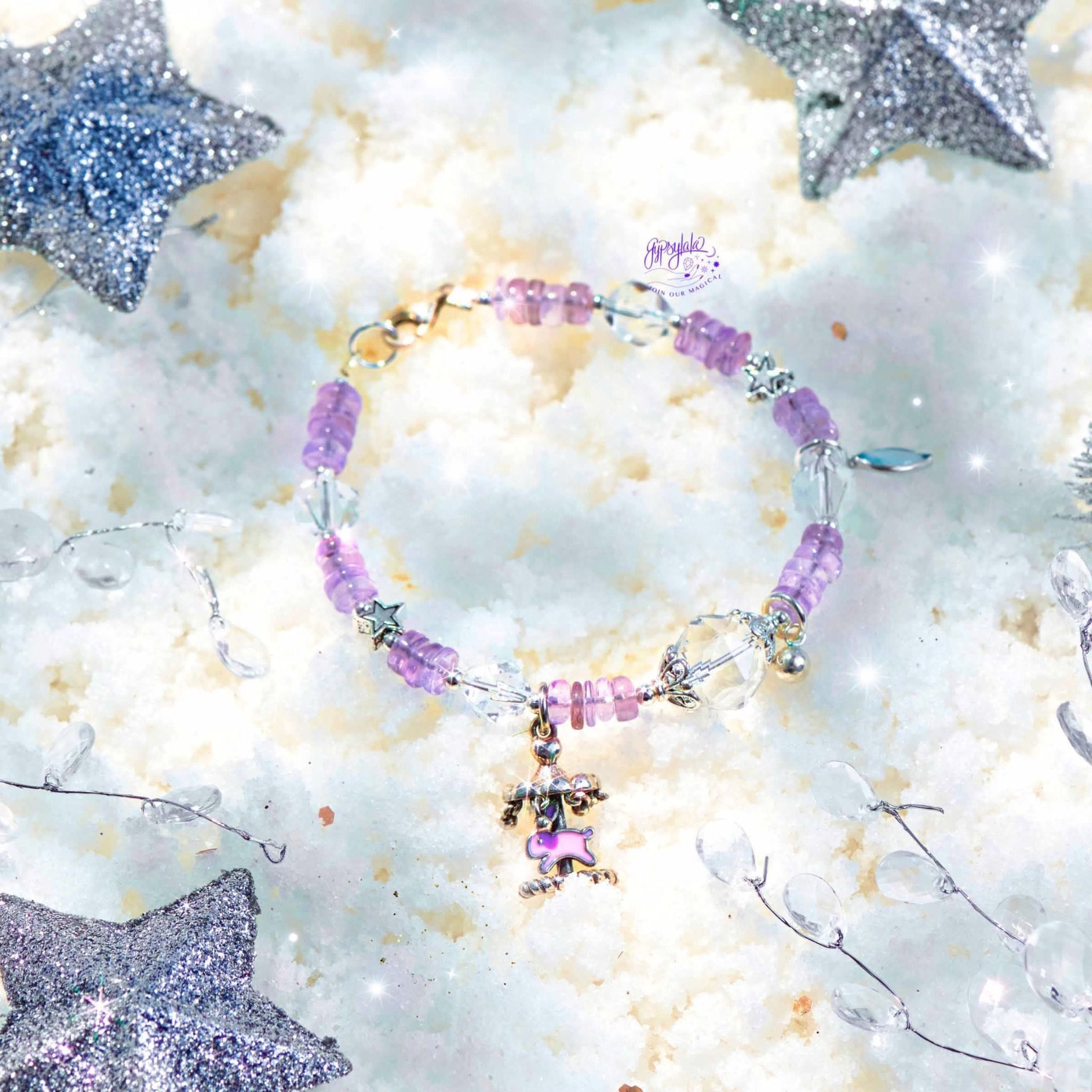 Vòng Tay Thiết Kế Diamond Destiny 339 Đá TA Trắng, Tourmaline SP007867 Gypsy.lala