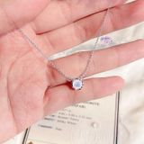  Dây Chuyền Bạc Một Viên Đá Ánh Trăng Moonstone 