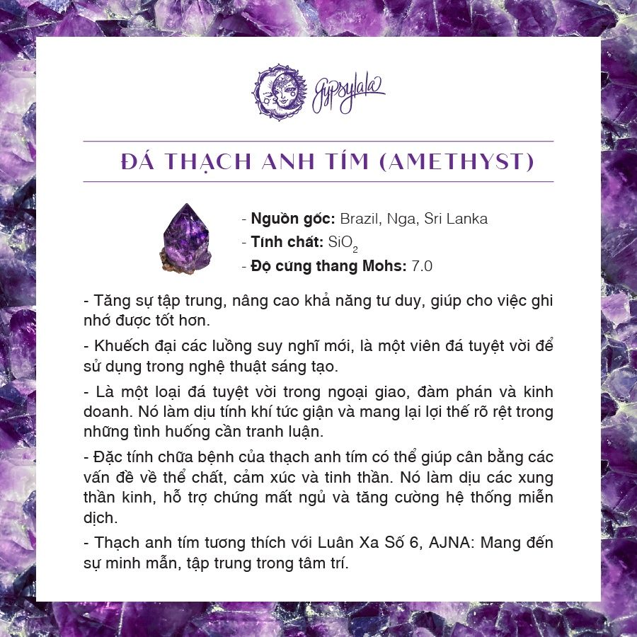  Mặt Dây Chuyền Đá Thiên Nhiên Bạc 925 Bliss 