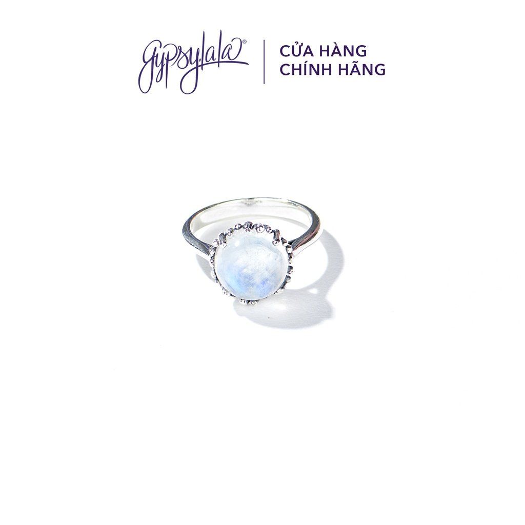  Nhẫn bạc Đá Ánh Trăng Moonstone 