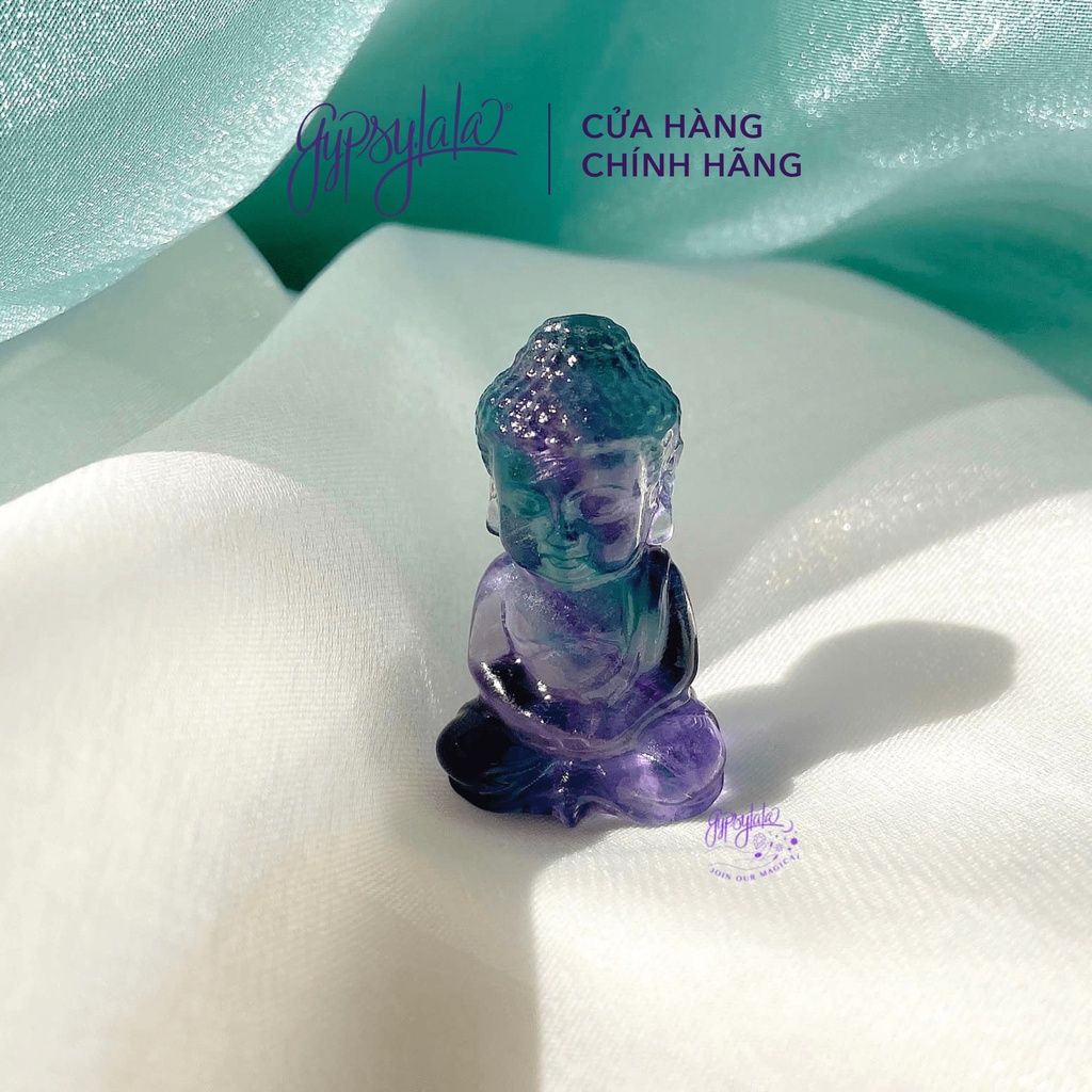 Mặt Phật Tổ Điêu Khắc Đá Fluorite