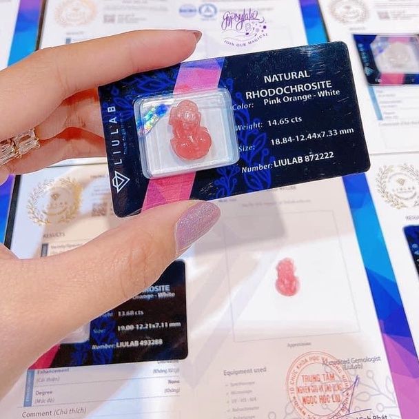 Mặt Dây Chuyền Tỳ Hưu Đá Đào Hoa Bọc Bạc