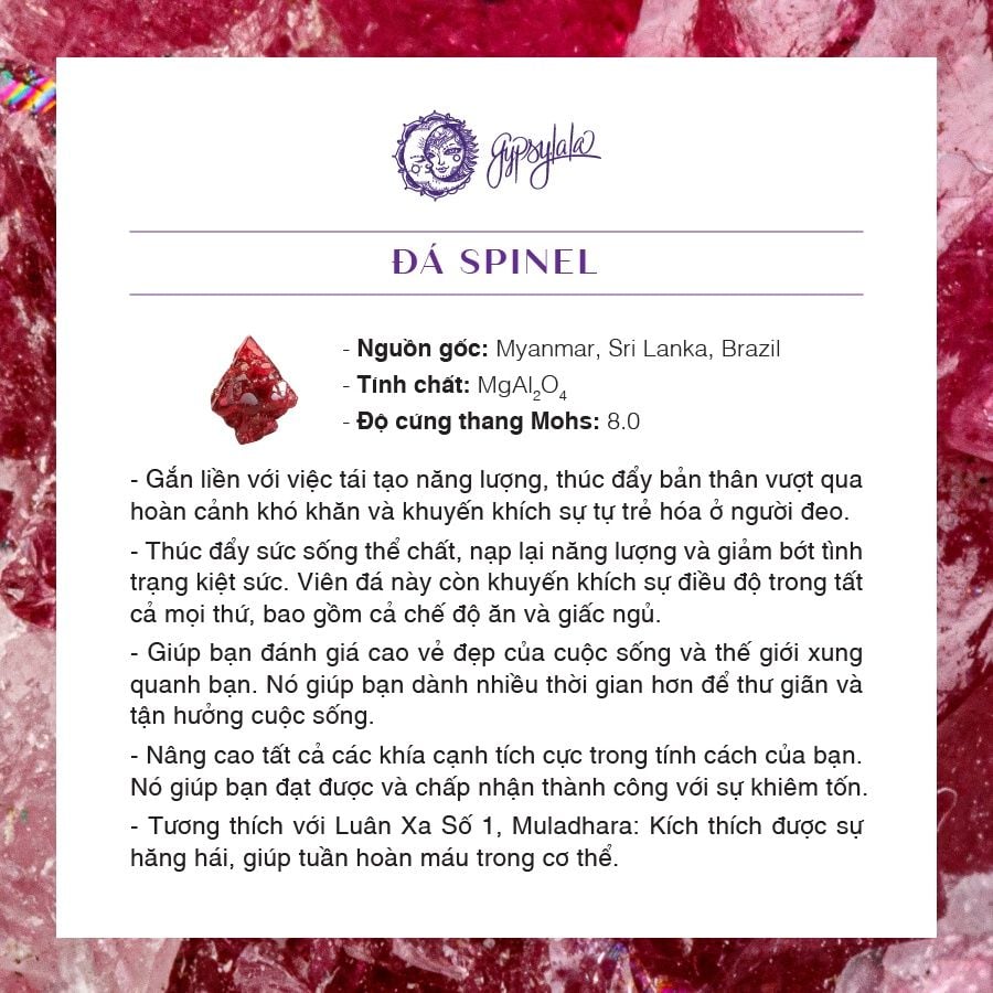 Vòng Tay Bạc Nhuyễn VTBSPINEL Gypsy.lala