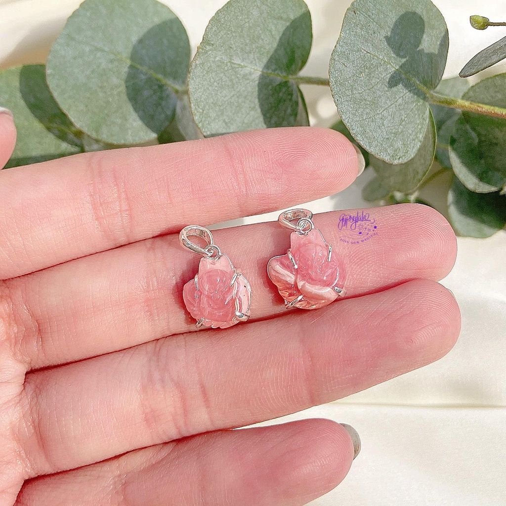 Mặt Dây chuyền Hồ Ly Đá Đào Hoa