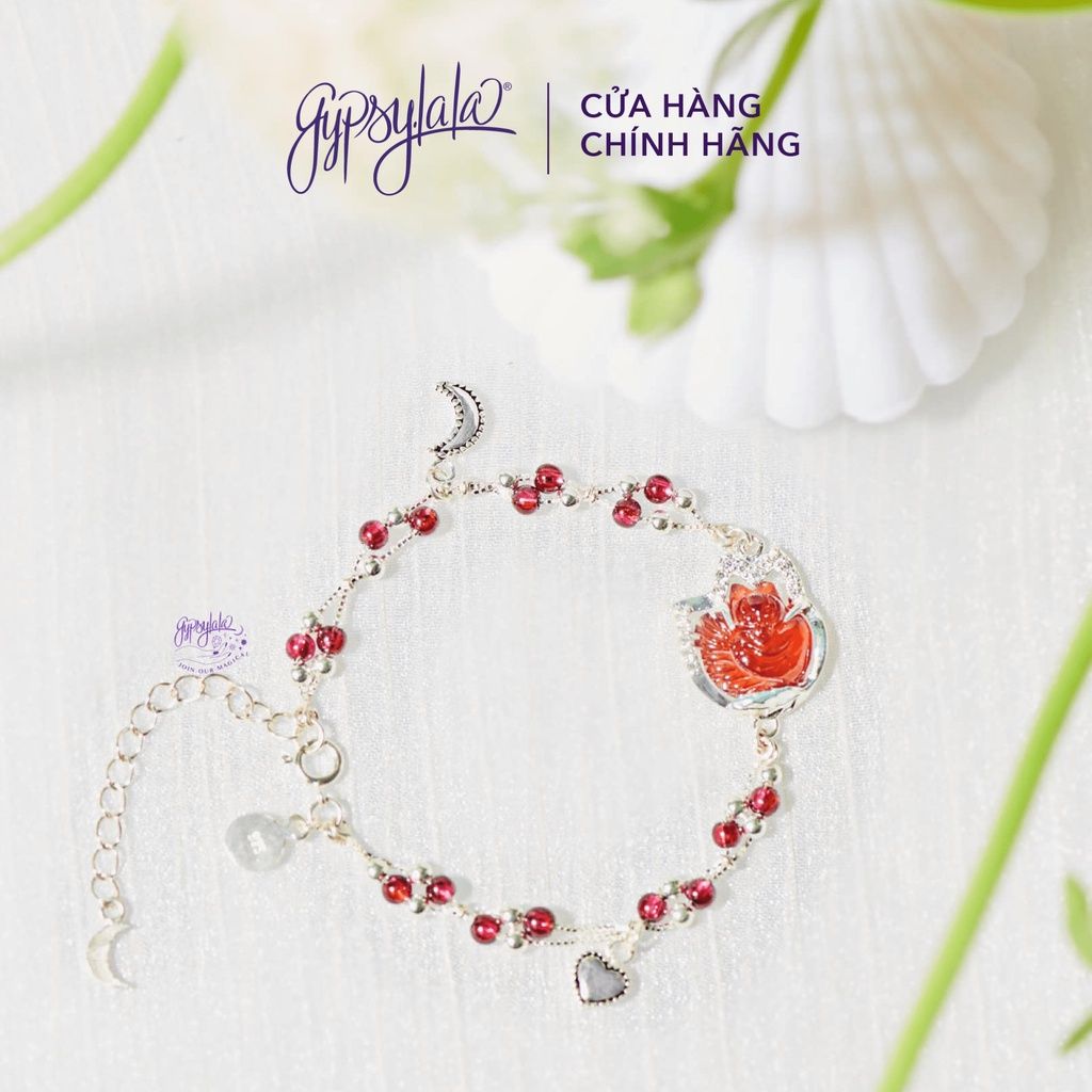 Vòng Tay Hồ ly Đá Garnet