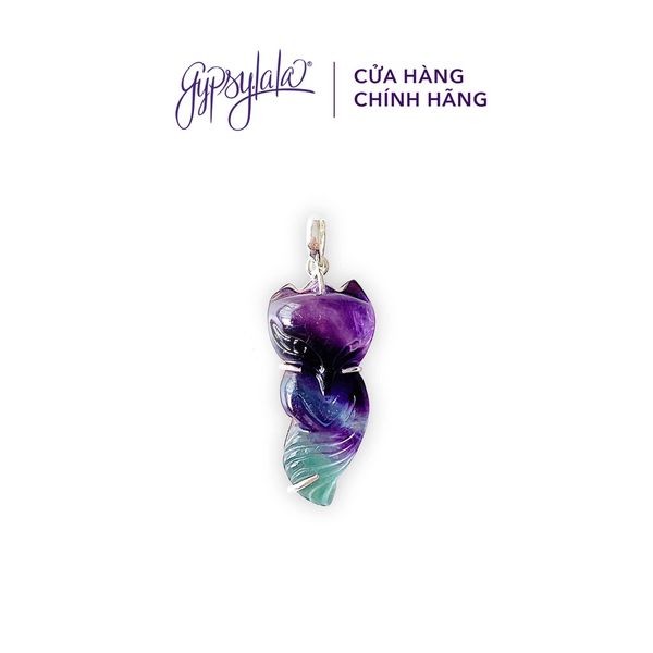  Mặt Dây Chuyền Hồ Ly Baby Đá Fluorite 