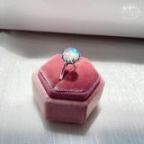  Nhẫn bạc Đá Ánh Trăng Moonstone 