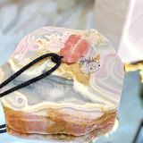  Dây Chuyền Tỳ Hưu Đá Đào Hoa (Rhodochrosite) 