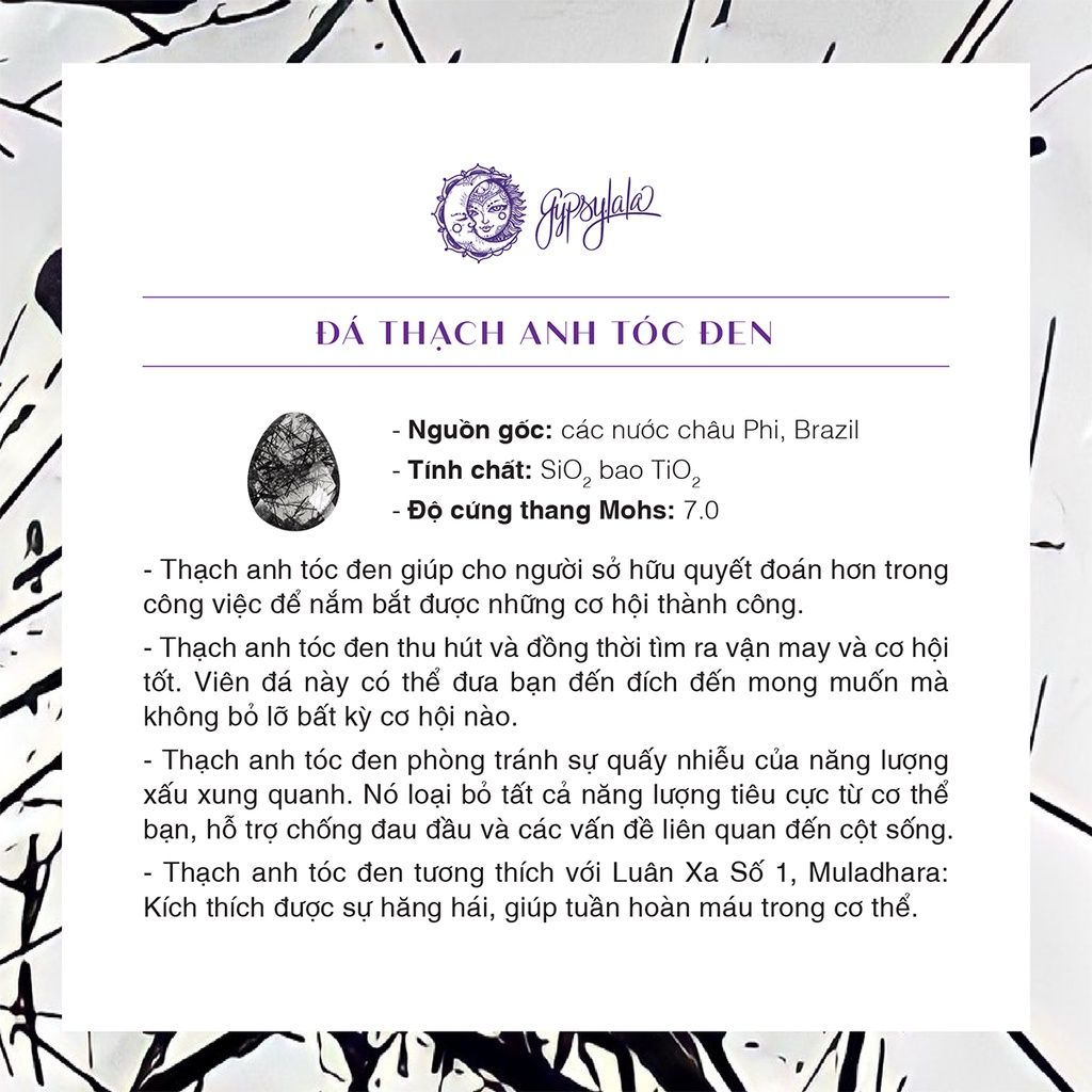 Đá Trang Trí Đá Thạch Anh Tóc Đen Hình Tháp