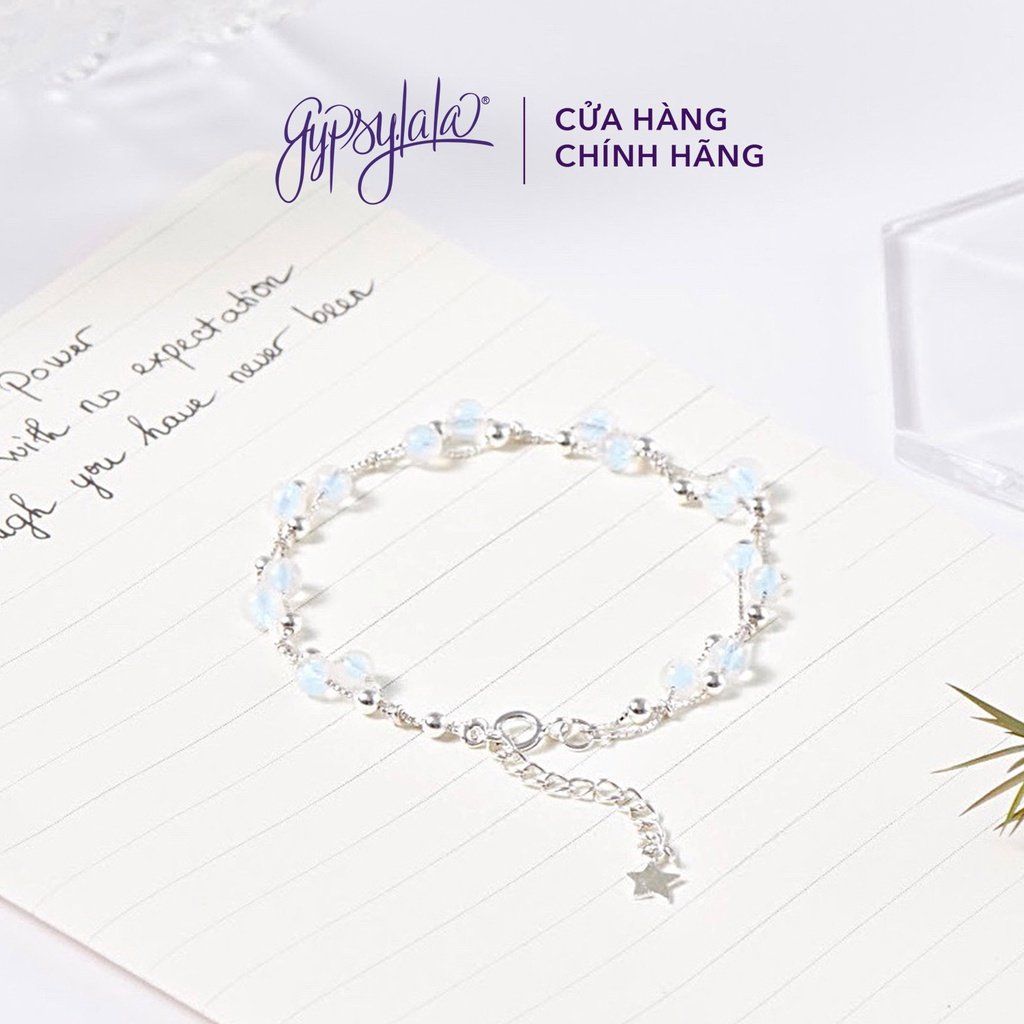 Vòng Tay Đá Ánh Trăng Moonstone Mini