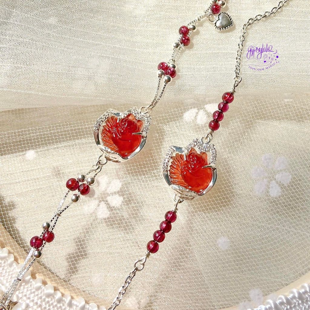 Vòng Tay Hồ Ly Garnet Simple