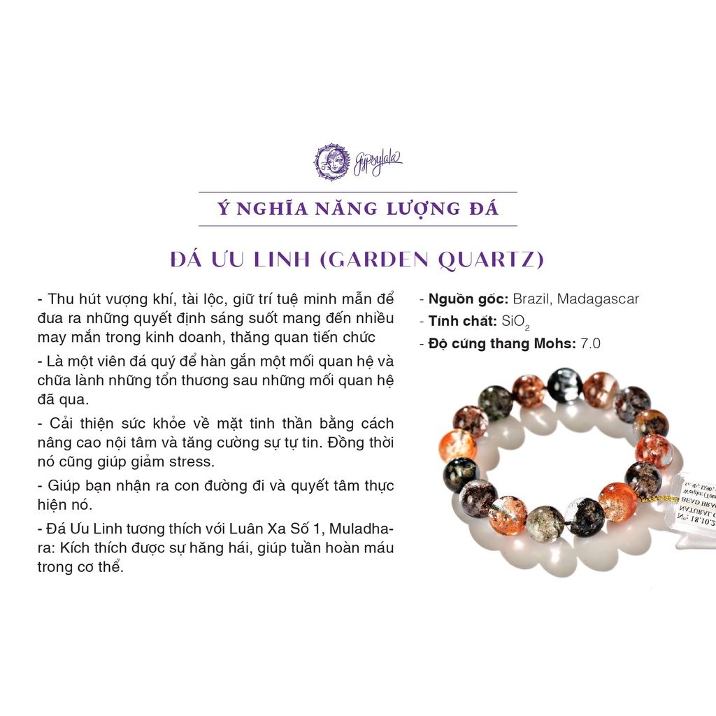 Dây Chuyền Hồ Ly Trơn Đá Ưu Linh Ngũ Sắc