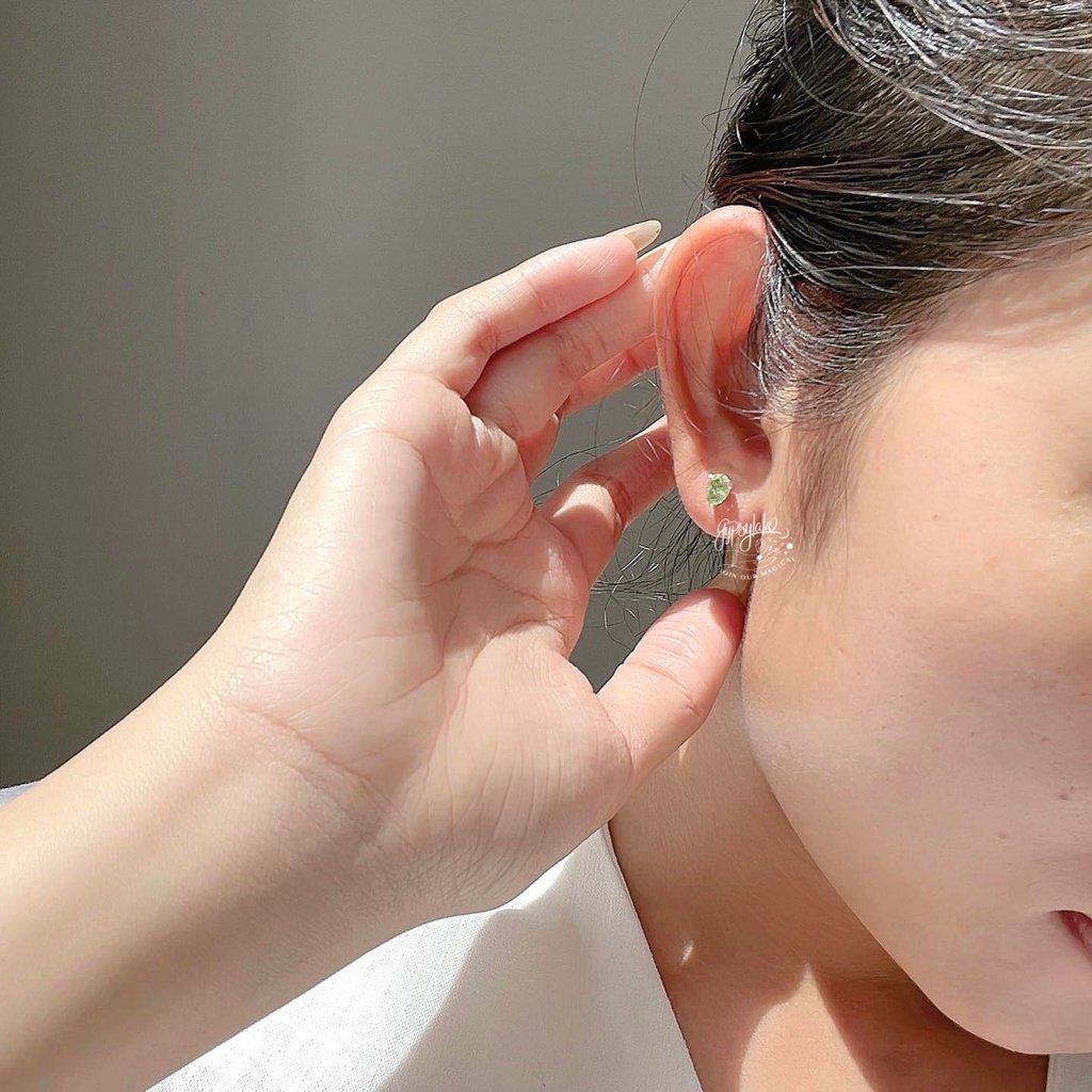 Bông Tai Giọt Nước Đá Thiên Nhiên Nhiều Màu