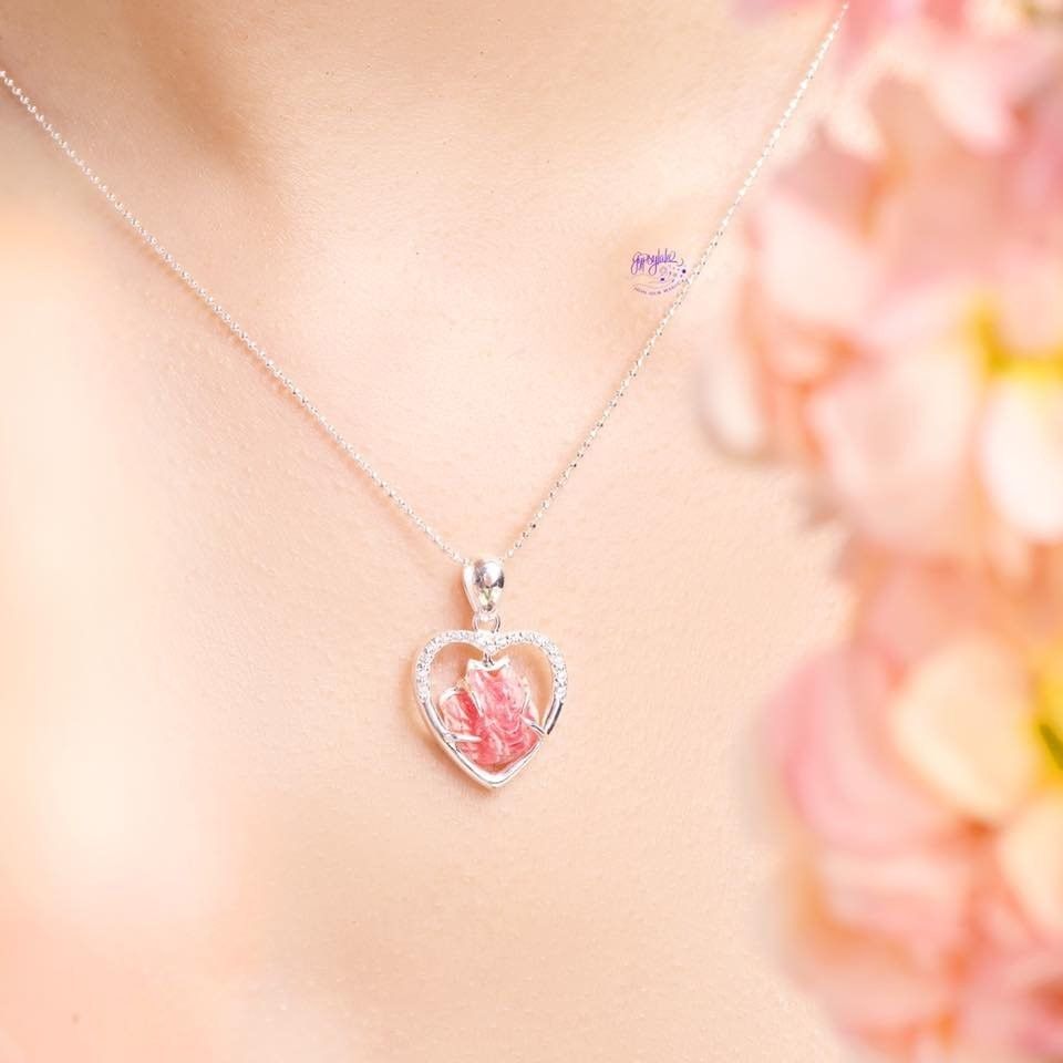 Mặt Dây Chuyền Hồ ly Bọc Bạc Unconditional Love Đào Hoa