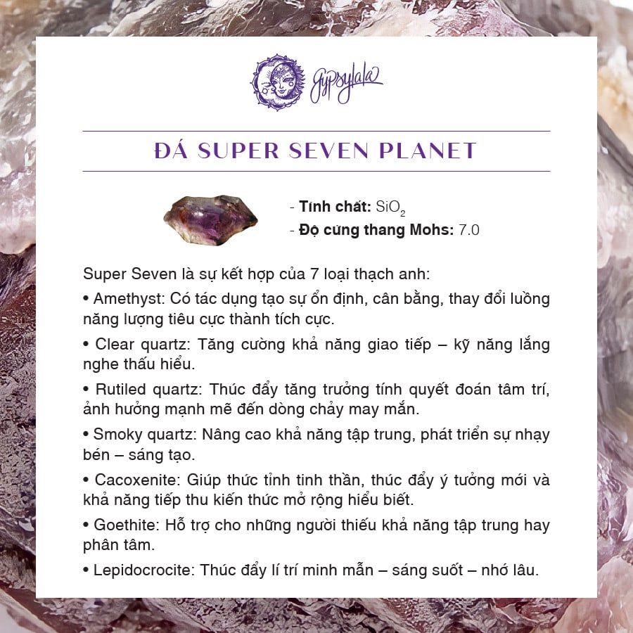 Vòng Tay Thiết Kế Tender Radiance Đá Super Seven SP008058 Gypsy.lala