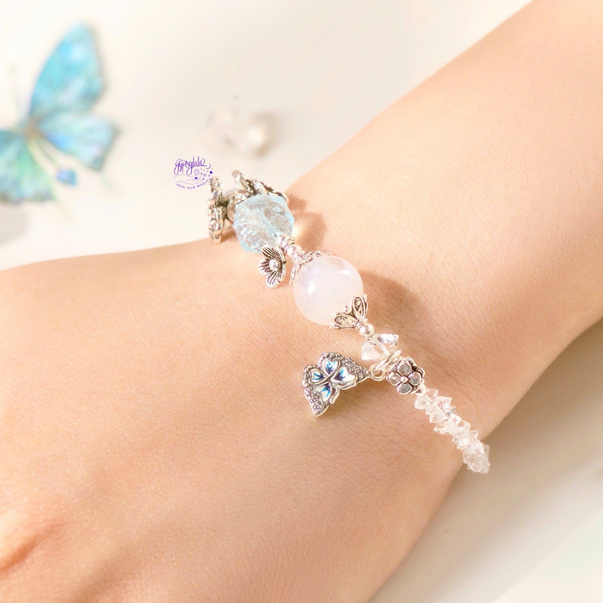 Vòng Tay Thiết Kế Nữ Maple Glow Đá Topaz, Ánh Trăng SP008132 Gypsy.lala