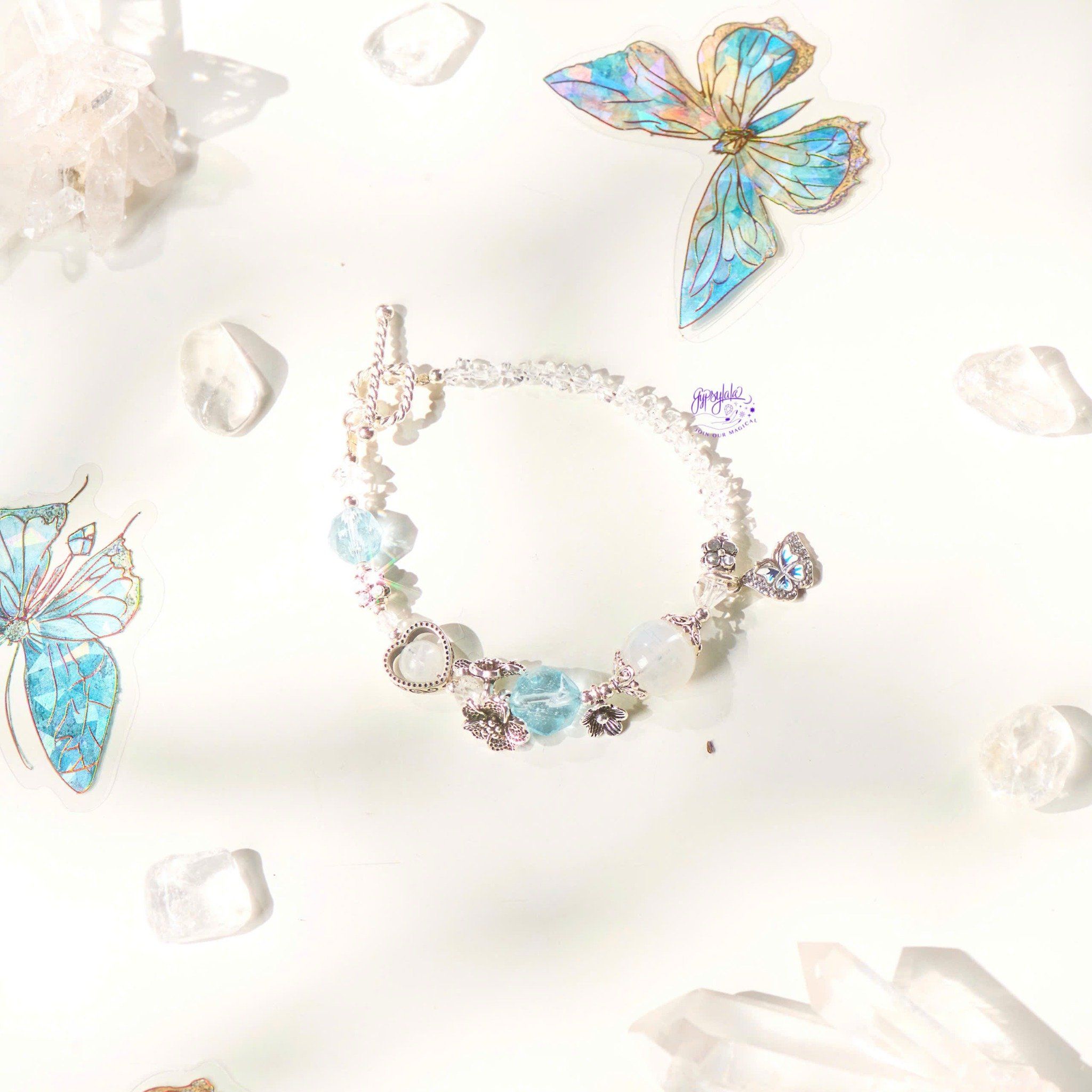 Vòng Tay Thiết Kế Nữ Maple Glow Đá Topaz, Ánh Trăng SP008132 Gypsy.lala