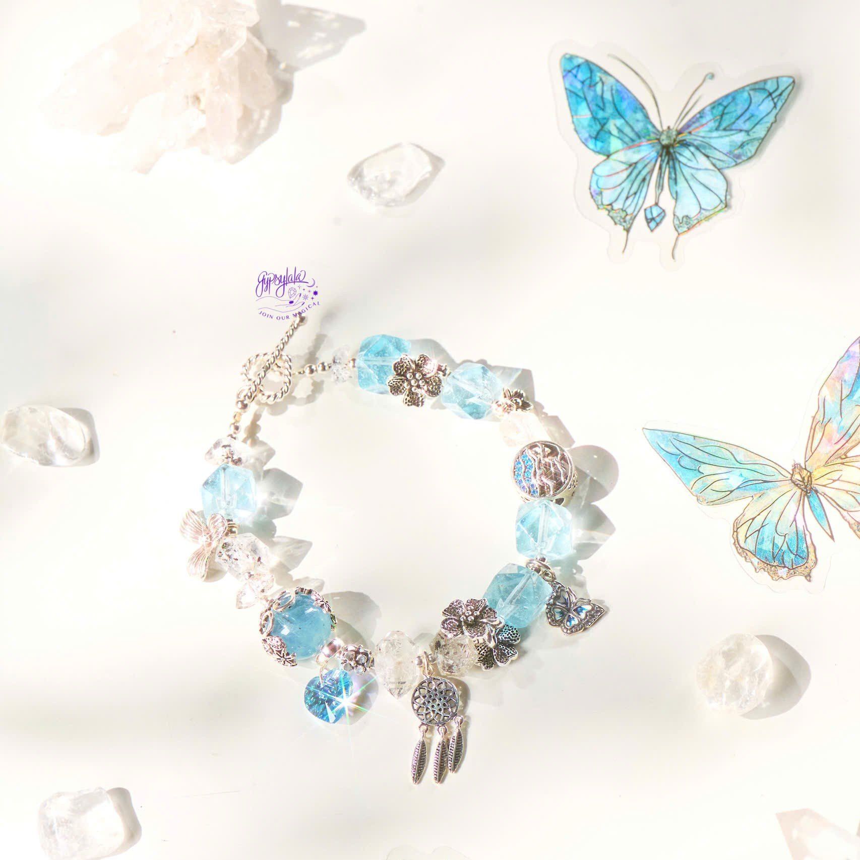 Vòng Tay thiết Kế Nữ Willow Whisper Đá Topaz Thô SP008128 Gypsy.lala