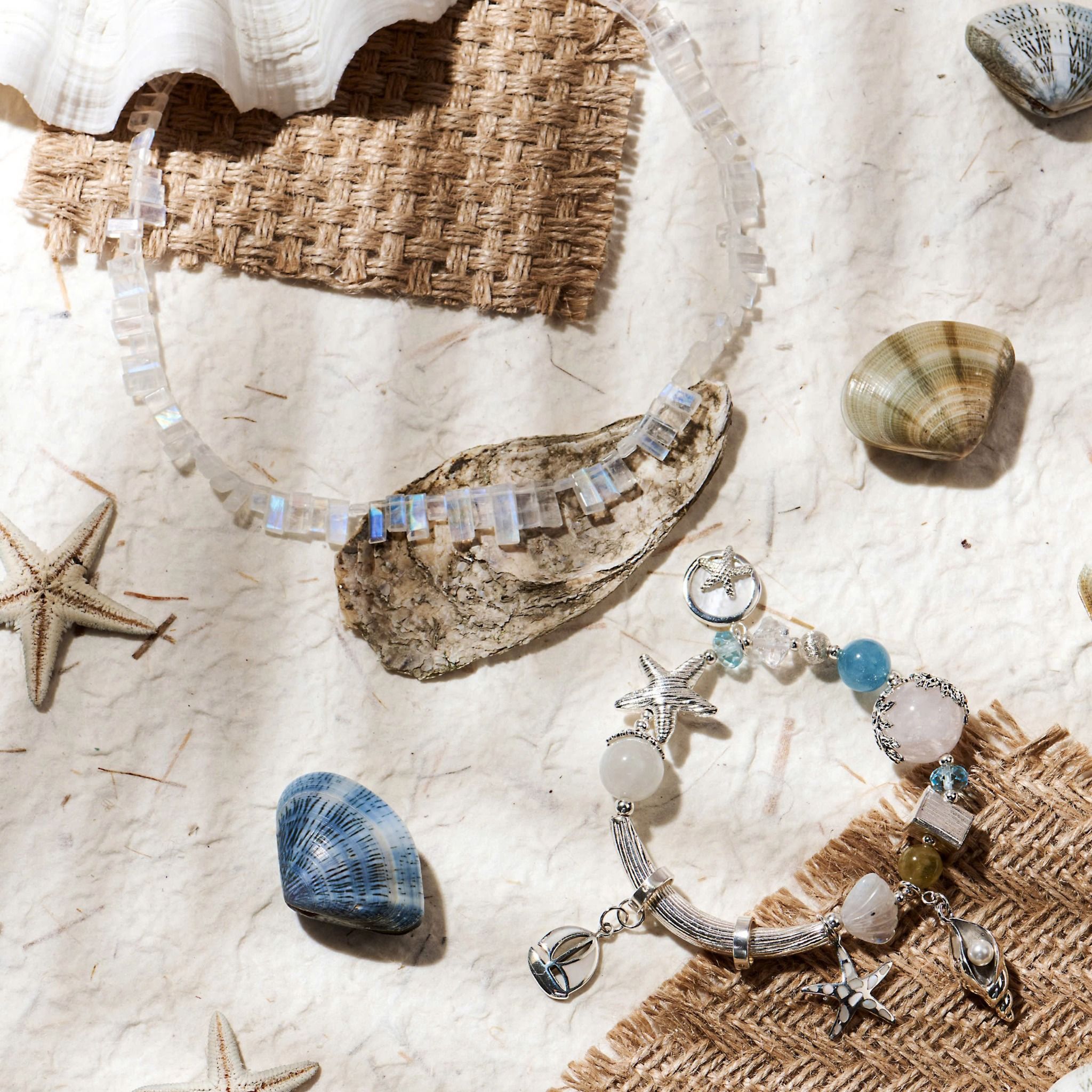 Dây Chuyền Moon Over Water Đá Moonstone SP008196 Gypsy.lala