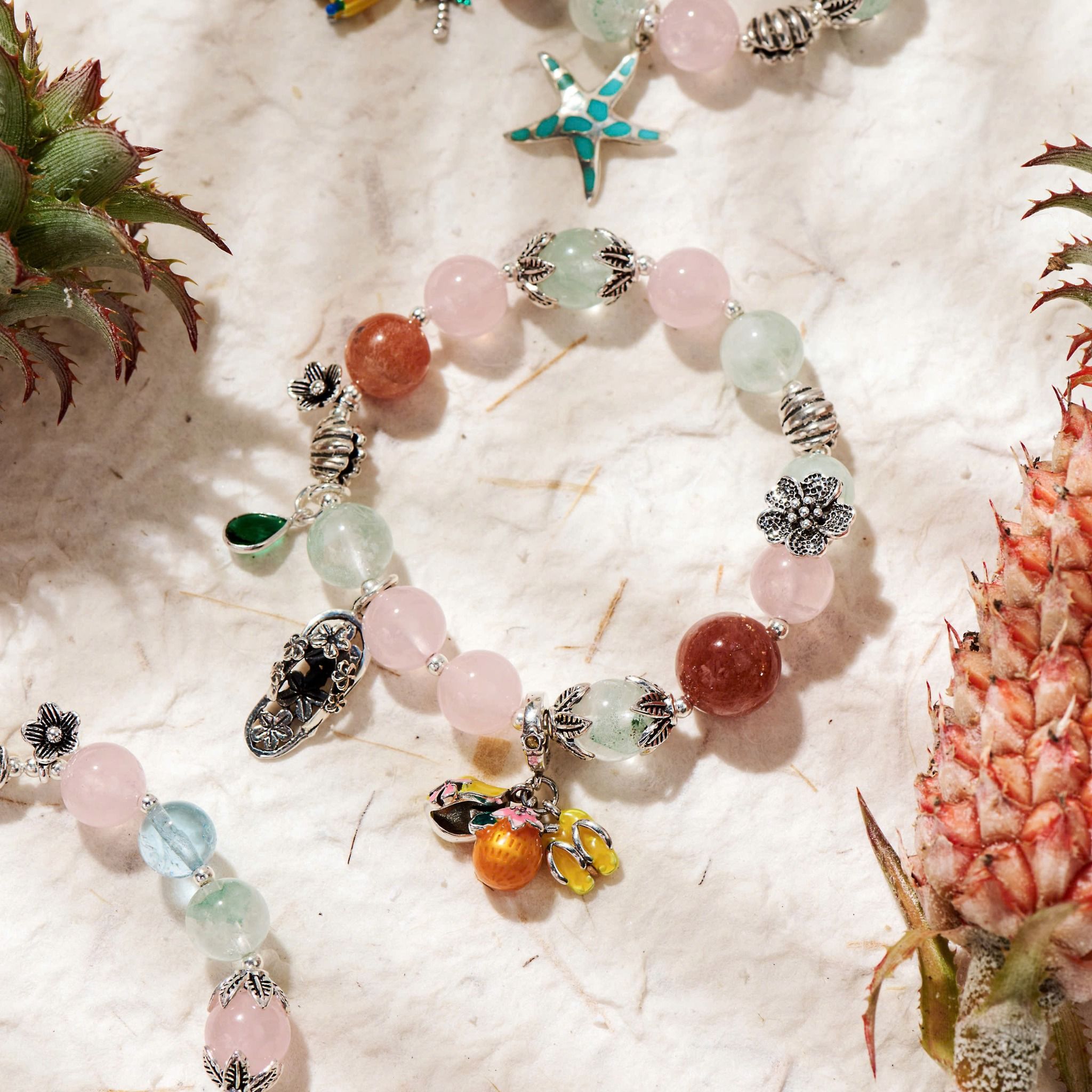 Vòng Tay Thiết Kế Nữ Seafoam & Stardust Đá Suntone, Ưu Linh Xanh SP008187 Gypsy.lala