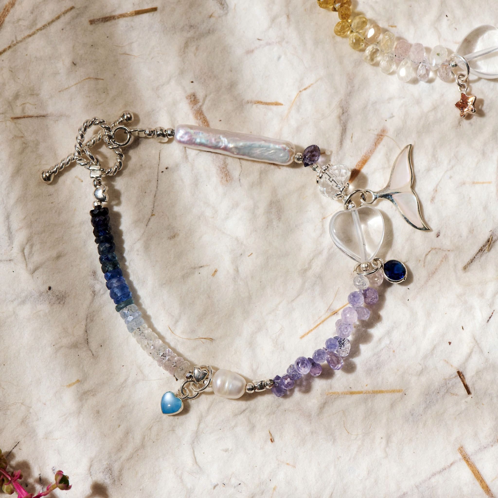 Vòng Tay Thiết Kế Nữ Melody Of The Sea Đá Sapphire, Tourmaline SP008168 Gypsy.lala