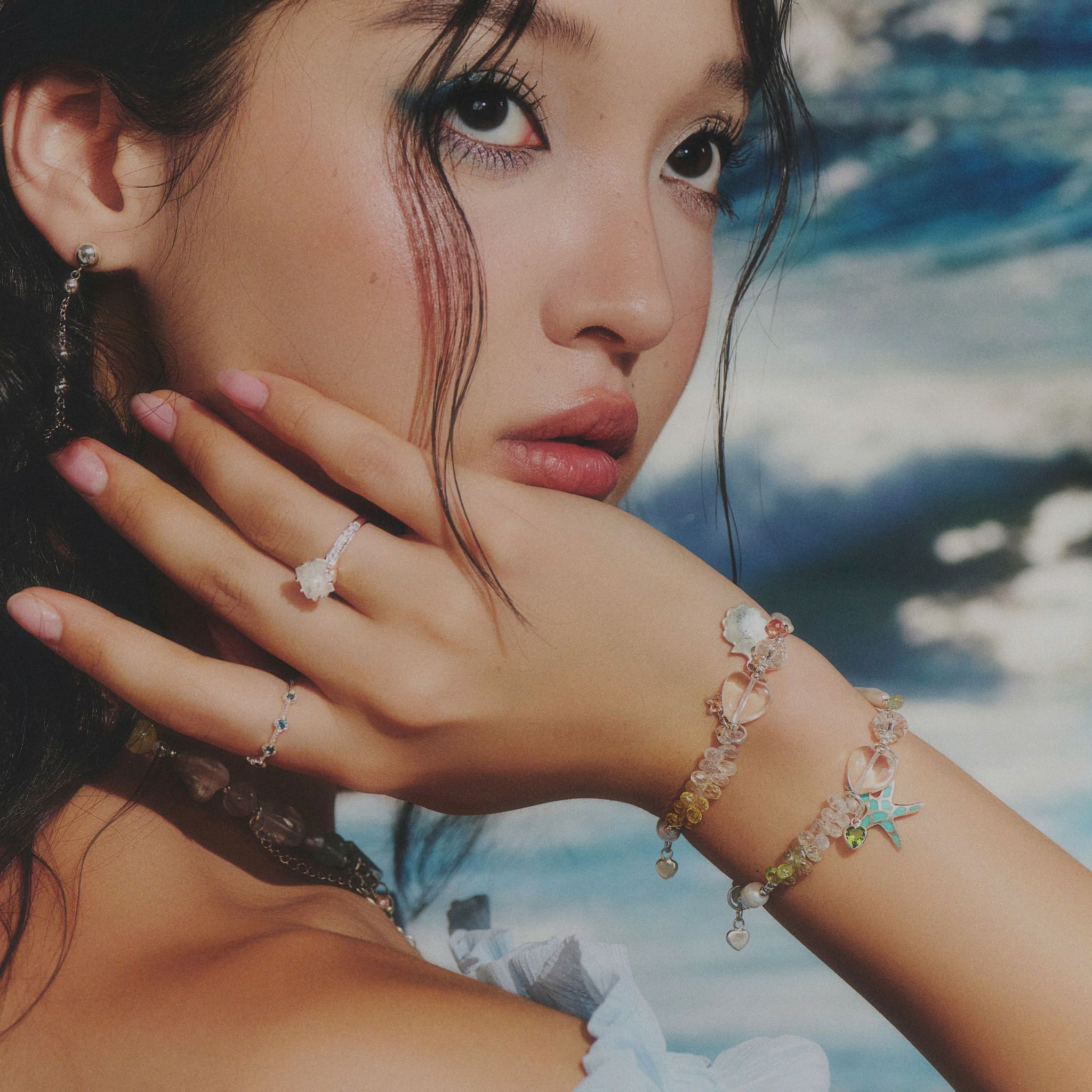 Vòng Tay Thiết Kế Nữ Ocean’s Fairy Tale Đá Sapphire, Tourmaline SP008169 Gypsy.lala
