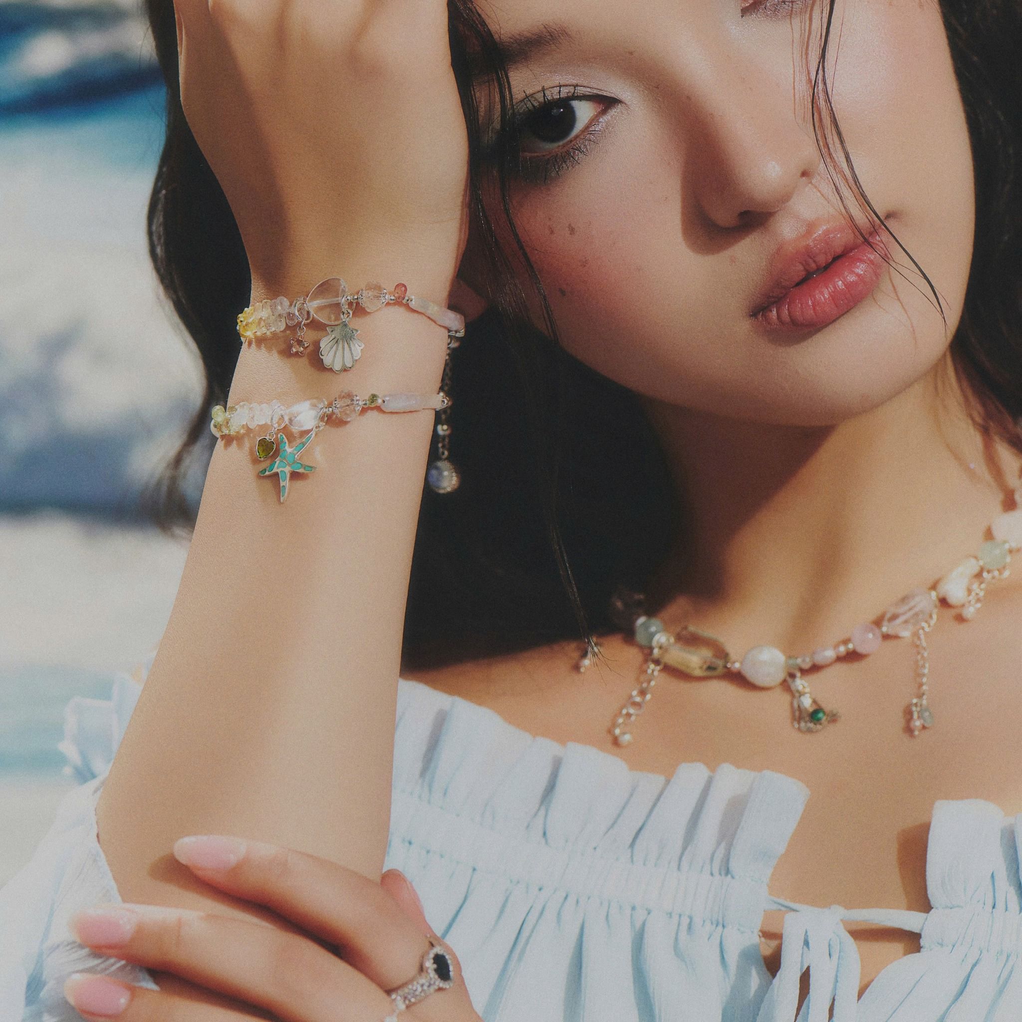 Dây Chuyền Free Spirit Đá Beryl, Ngọc Trai Gypsy.lala