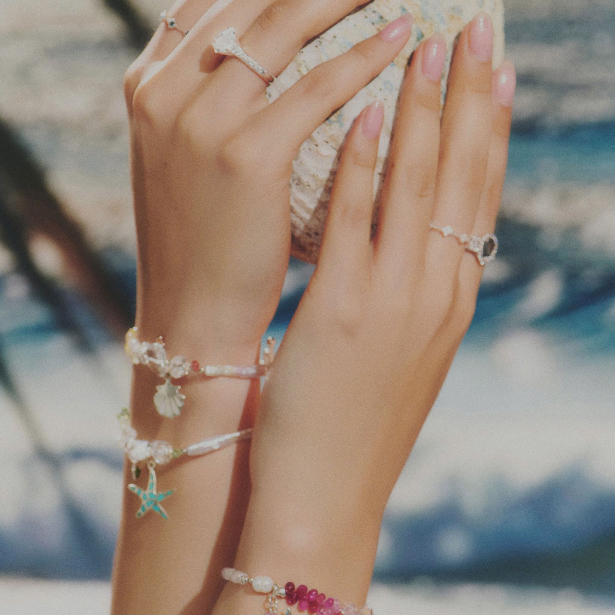 Vòng Tay Thiết Kế Nữ Melody Of The Sea Đá Sapphire, Tourmaline SP008168 Gypsy.lala