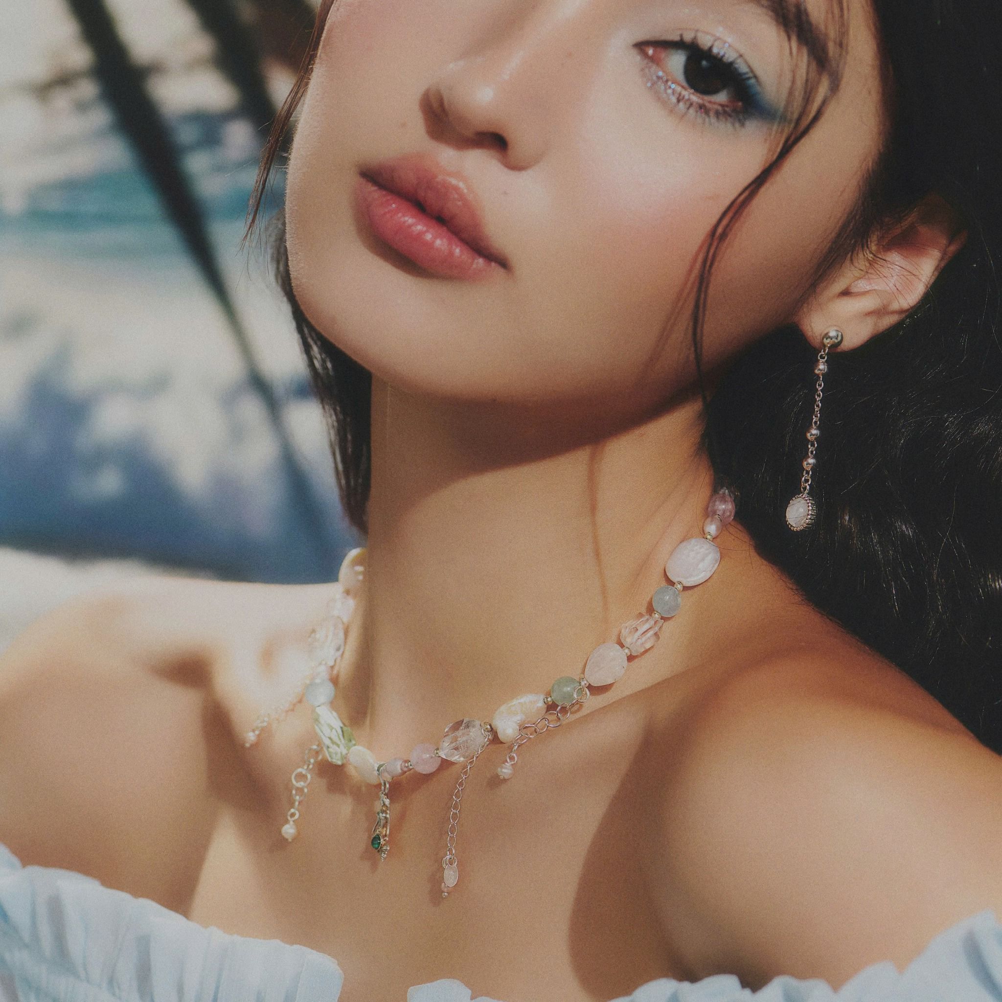 Dây Chuyền Free Spirit Đá Beryl, Ngọc Trai Gypsy.lala