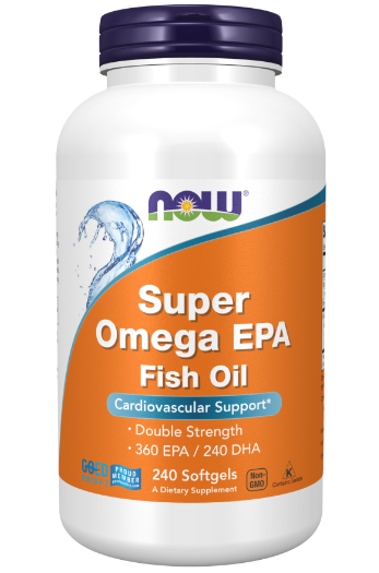 NOW SUPER OMEGA EPA FISH OIL 360 EPA/240DHA 240 VIÊN GEL
