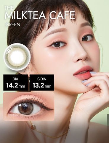 MILKTEA CAFE - 3 THÁNG (1 CẶP) brown/green/khaki/gray - Kính áp tròng Hàn Quốc Seoullens