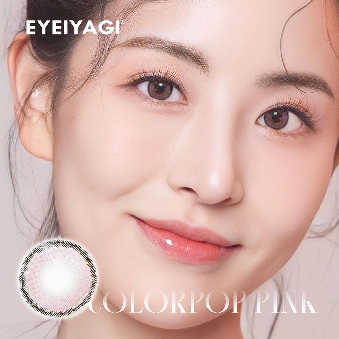 EYEIYAGI - 3 THÁNG ( ̣1 CHIẾC ) Colorpop Pink - Kính áp tròng Hàn Quốc Seoullens